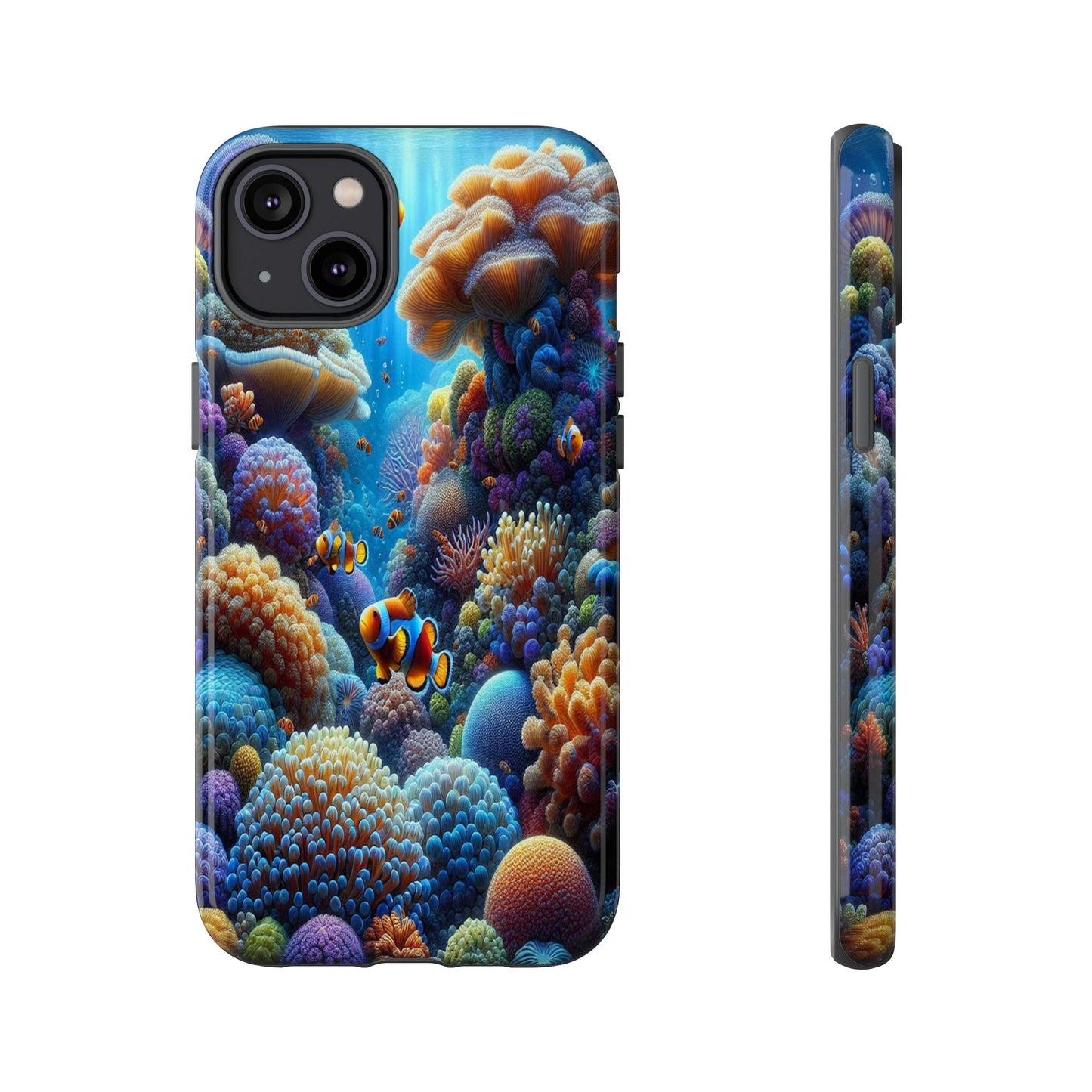 Custom ProtectiveUnderwater Paradise Alive with ColorIphone Case Compatible With Iphone 16 15 14 - Phone Cover