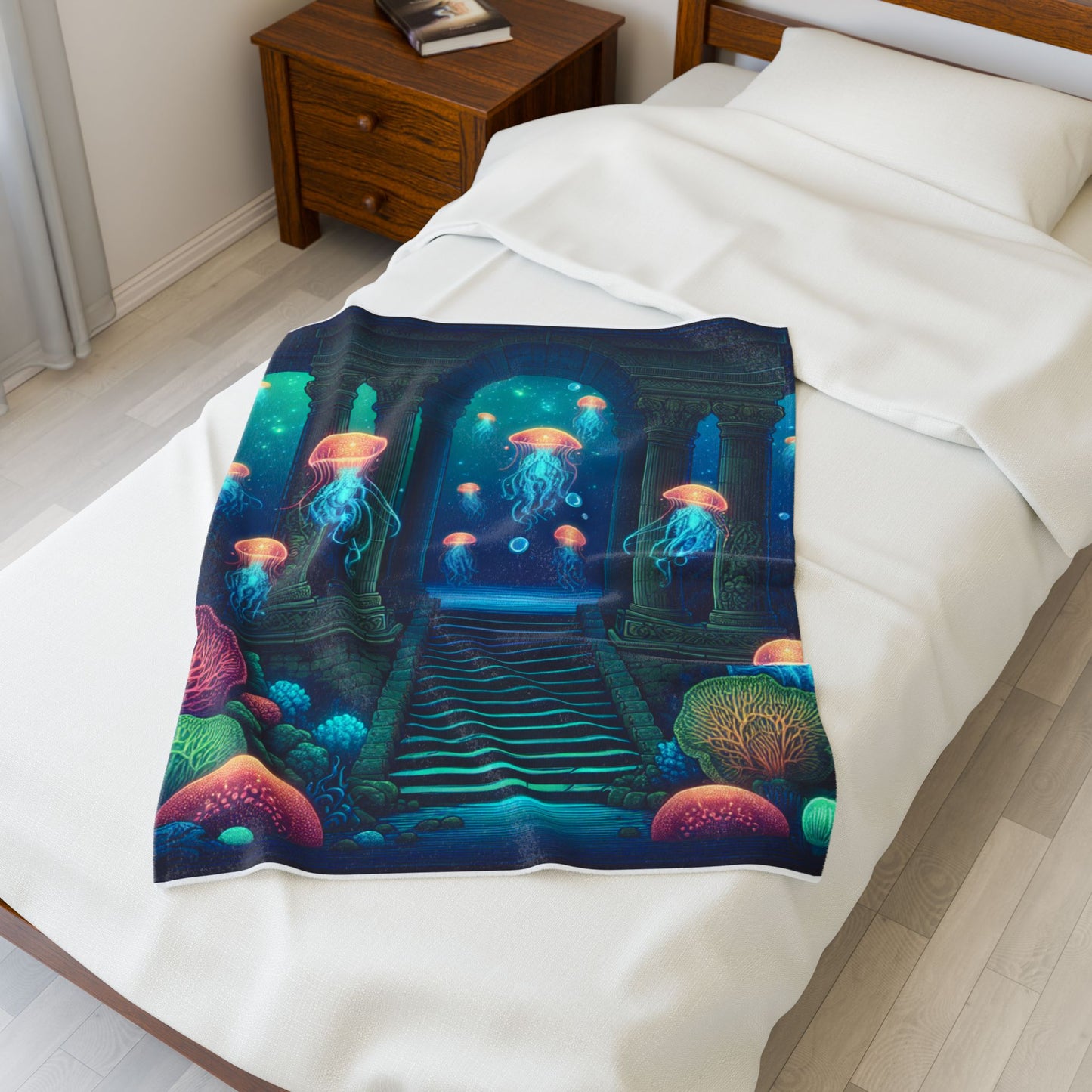 Enigmatic Depths - Plush Blanket
