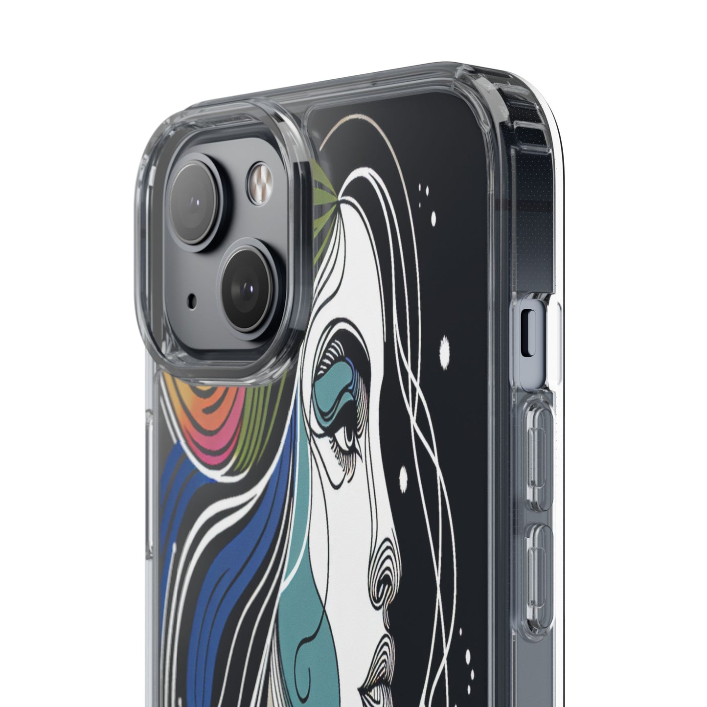 Transparent Portrait of Imagination Iphone Case Compatible With Iphone 16 15 14 - Clear Phone Cover