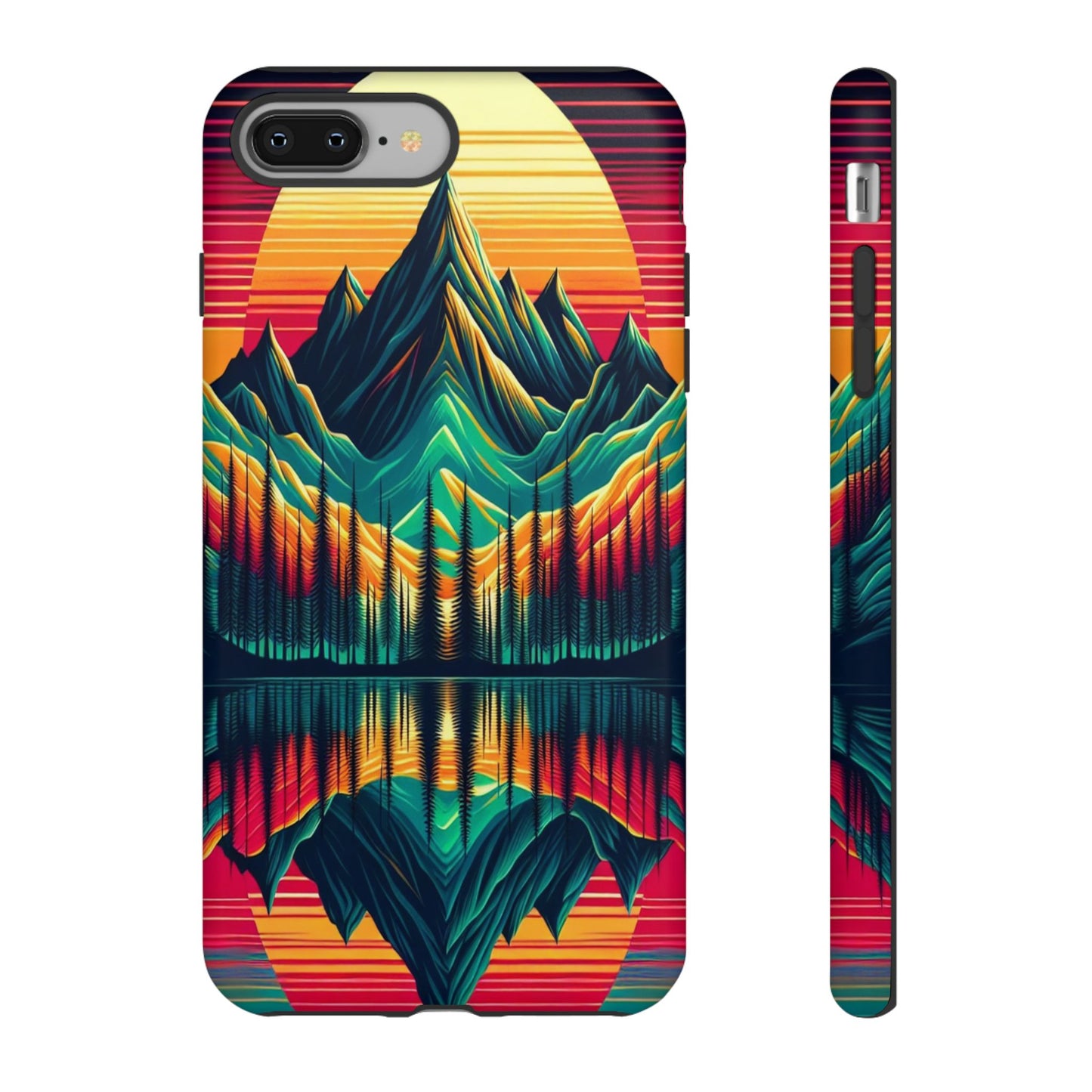 Custom ProtectiveRadiant Peaks MirrorIphone Case Compatible With Iphone 16 15 14 - Phone Cover