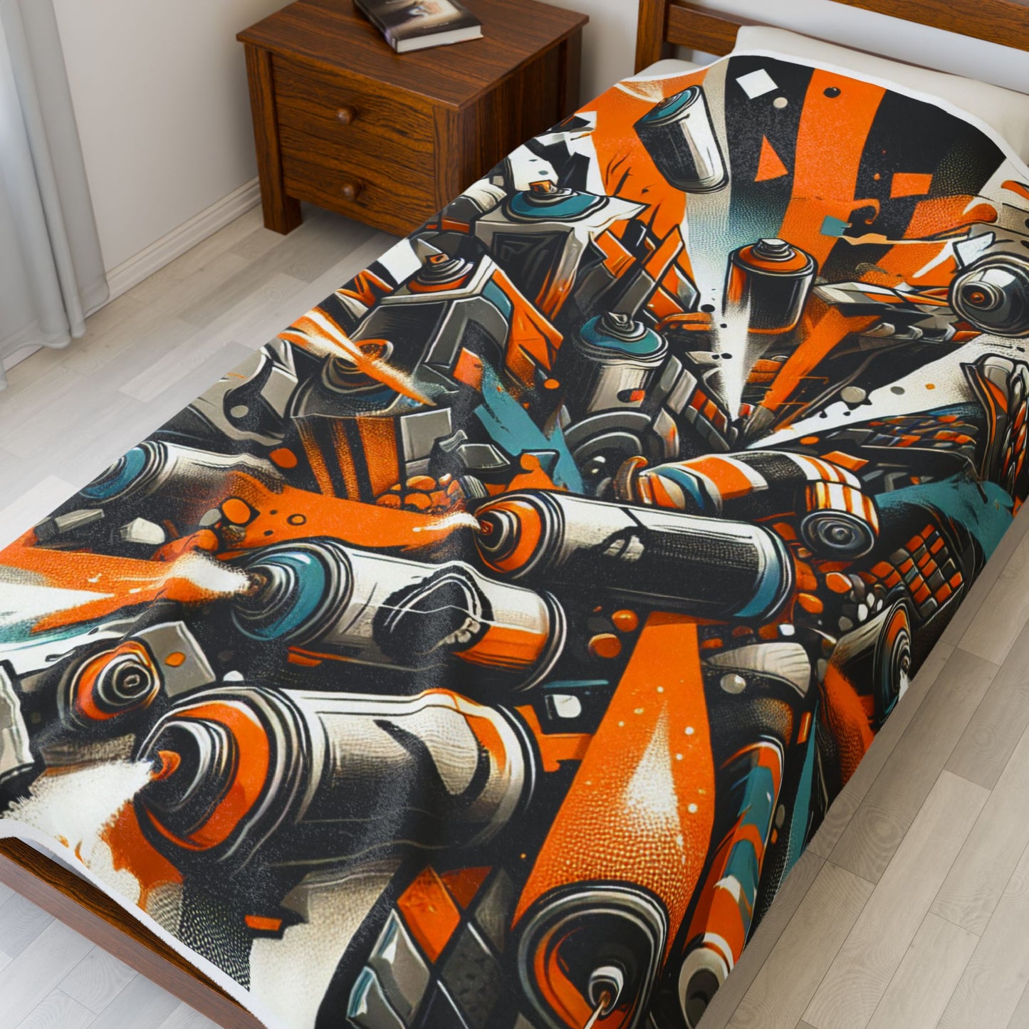 Spray Can Explosion - Plush Blanket