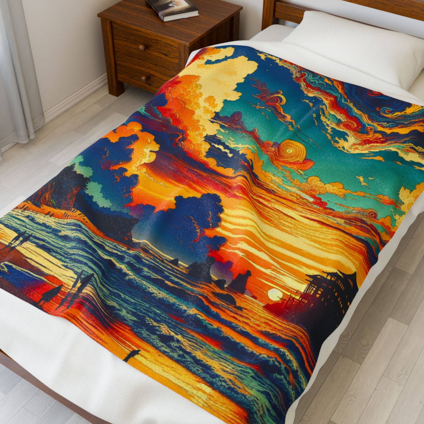 Radiant Harbor Retreat - Plush Blanket