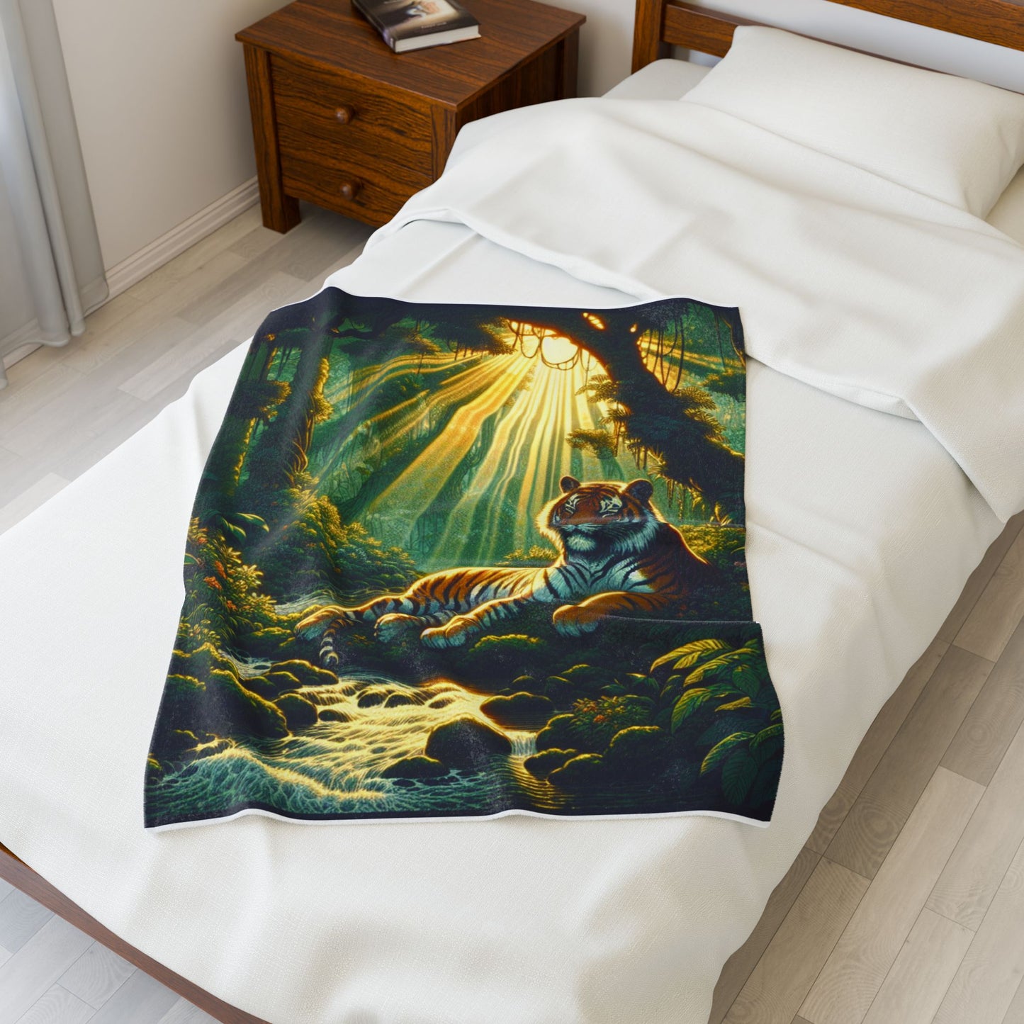 Majestic Jungle Reverie - Plush Blanket