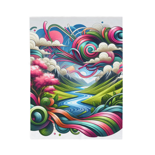 Enchanted River Odyssey - Plush Blanket