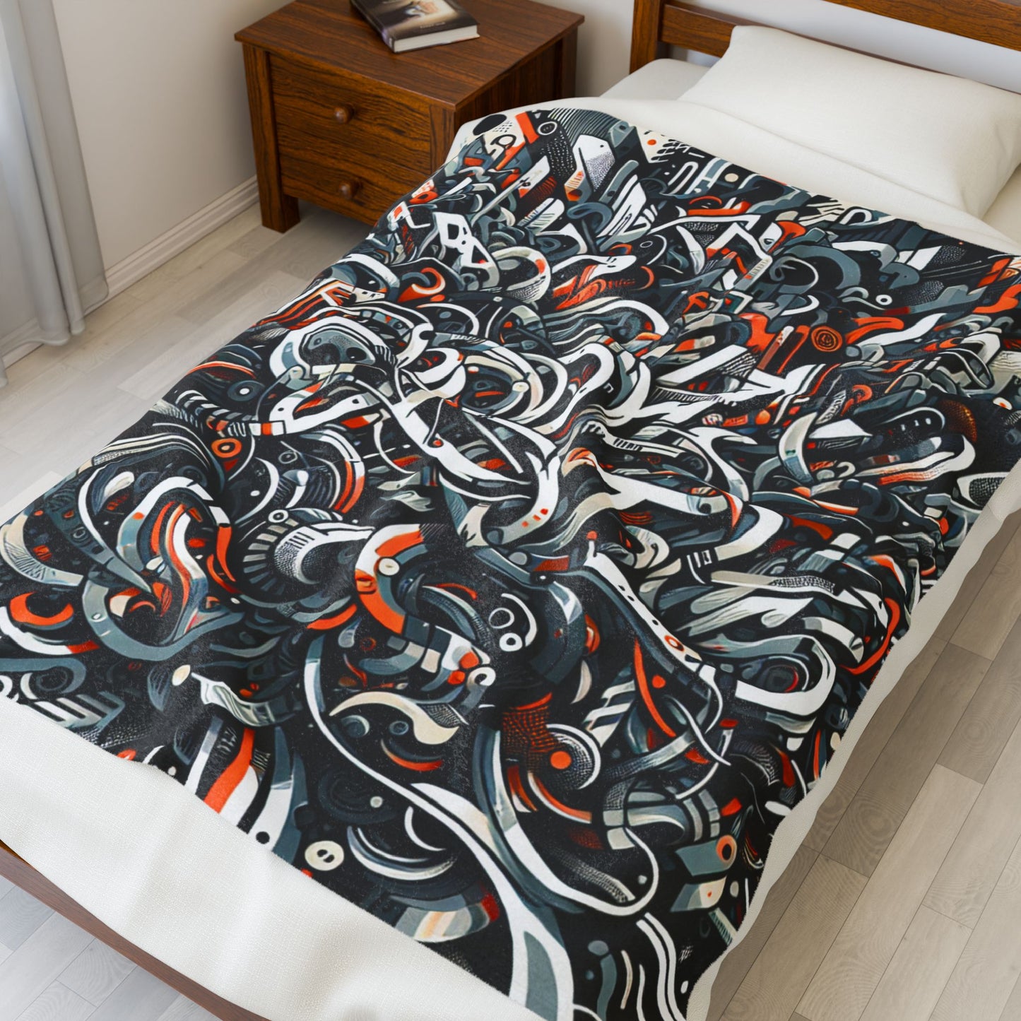Intricate Maze Unfolds - Plush Blanket