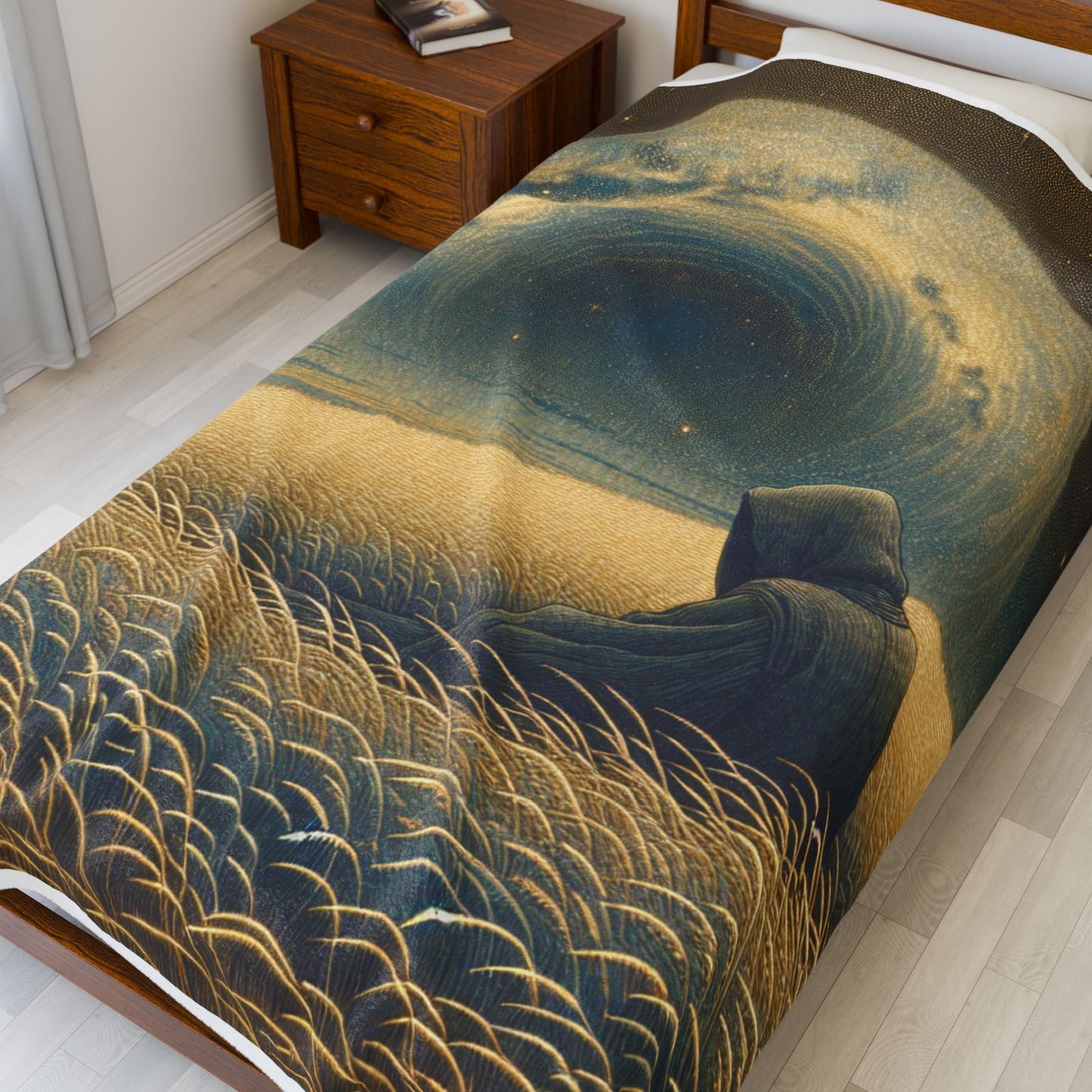 Mystical Evening Wanderer - Plush Blanket