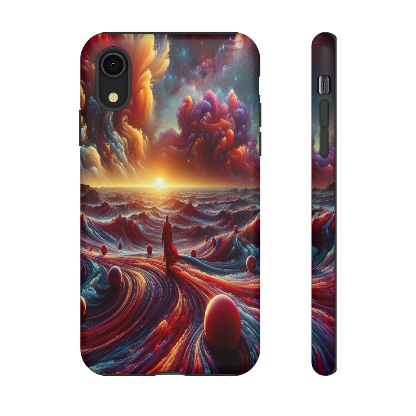 Journey Through Celestial Waves - Phone Case