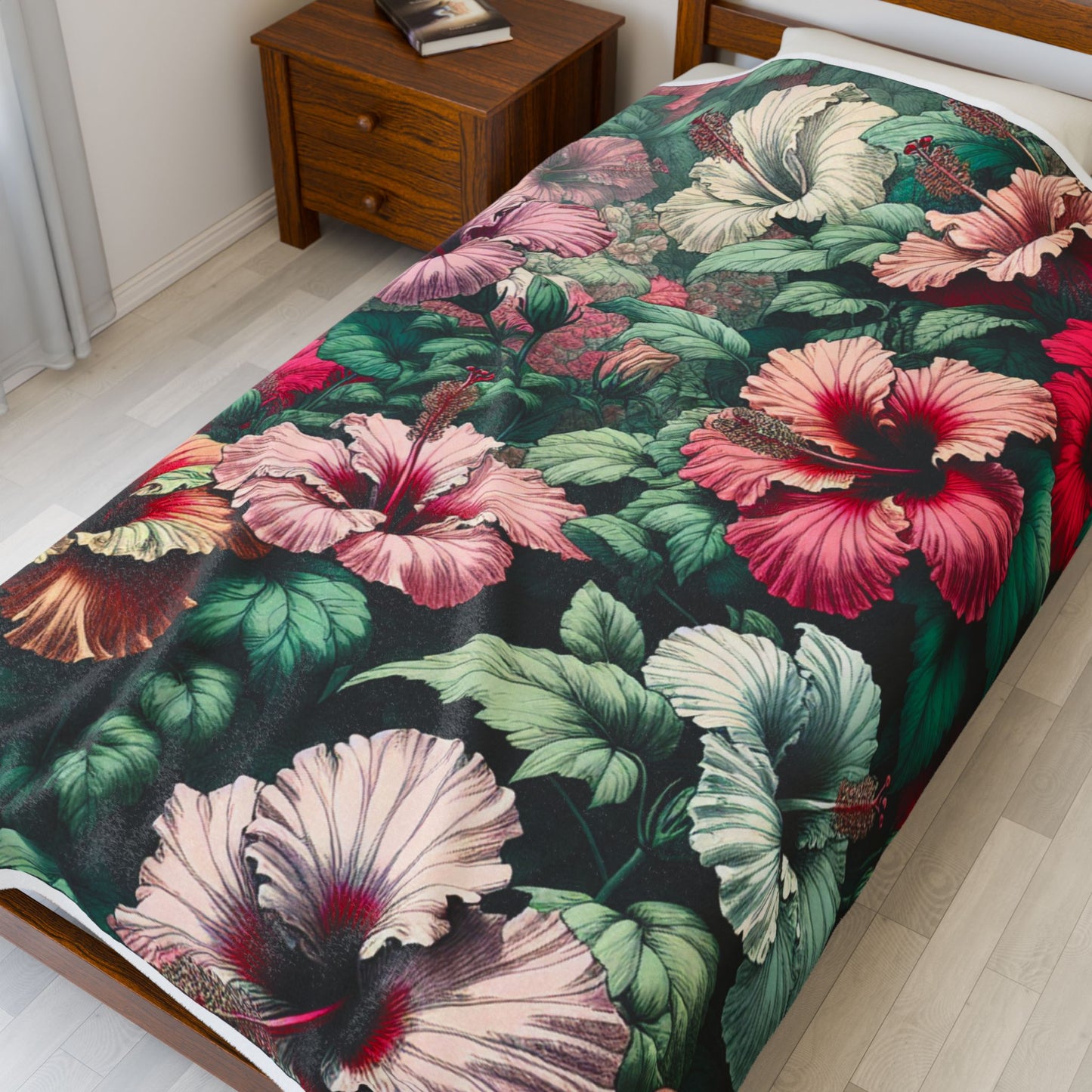 Floral Abundance - Plush Blanket