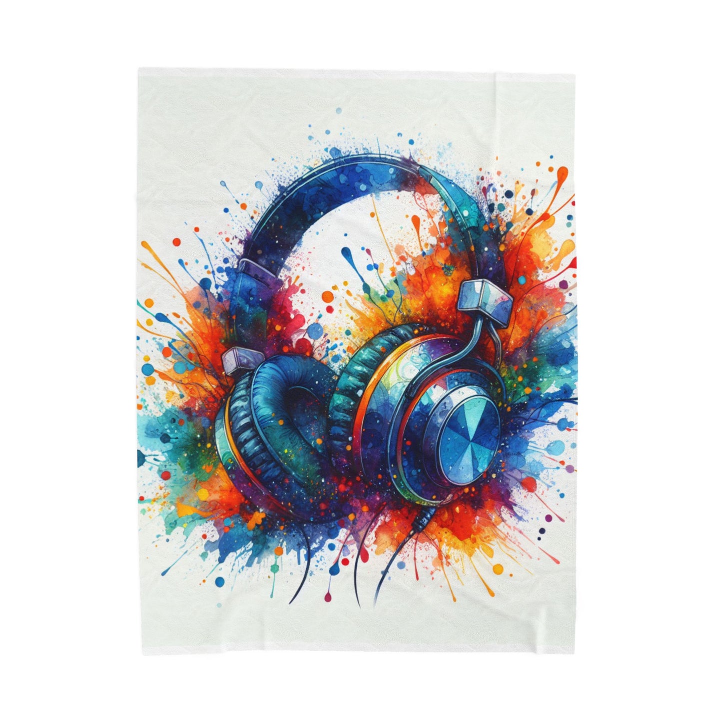 Rhythm in Splashes - Plush Blanket