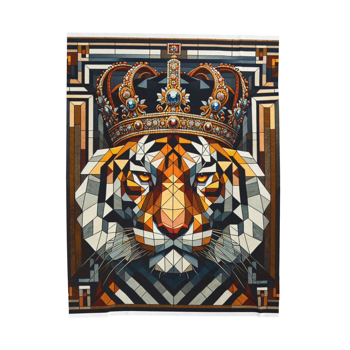 Regal Tiger Majesty - Plush Blanket