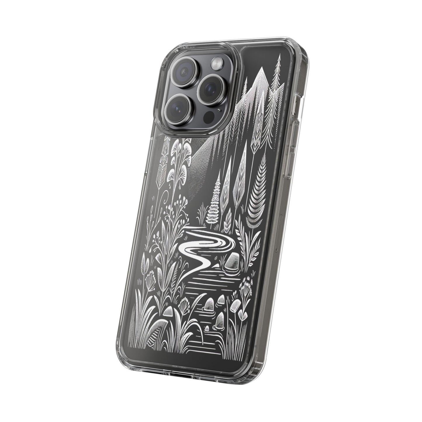 Transparent Alpine Wilderness Pathways Iphone Case Compatible With Iphone 16 15 14 - Clear Phone Cover
