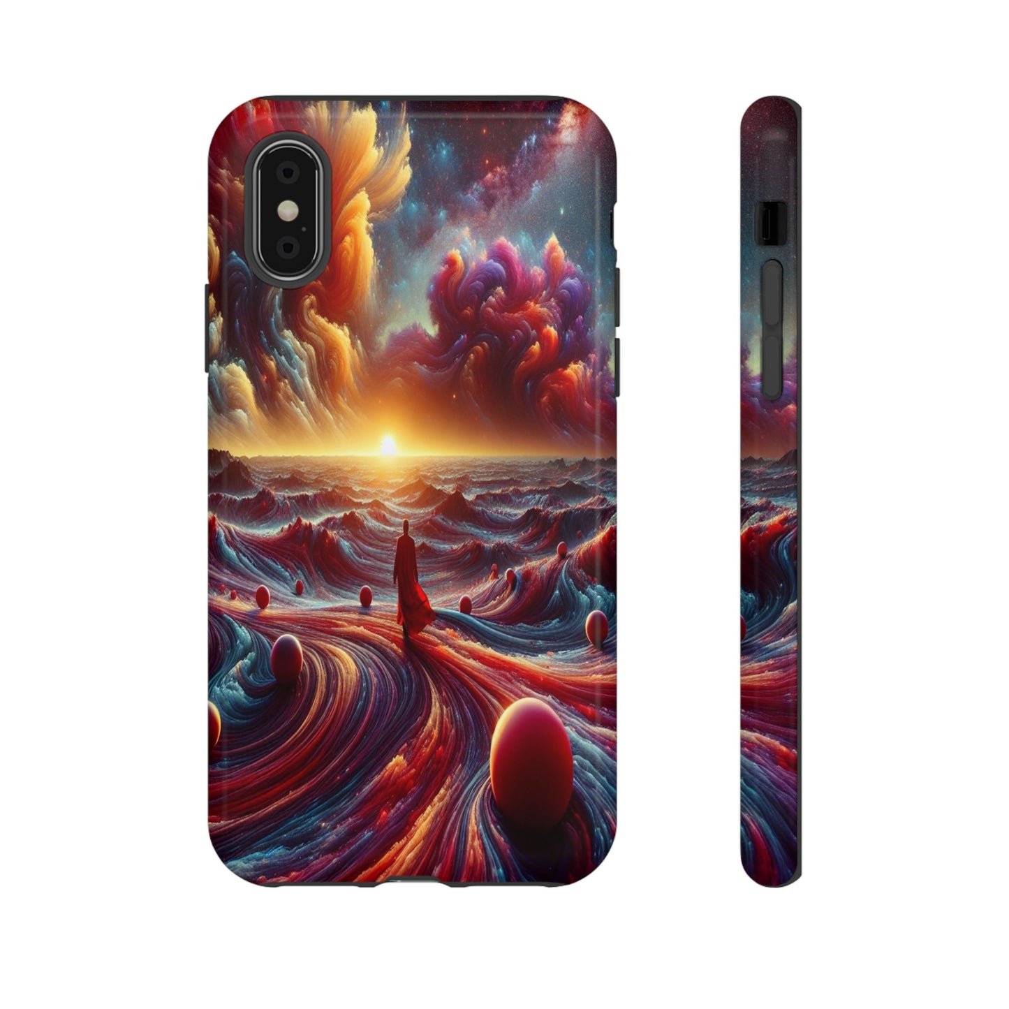 Journey Through Celestial Waves - Phone Case