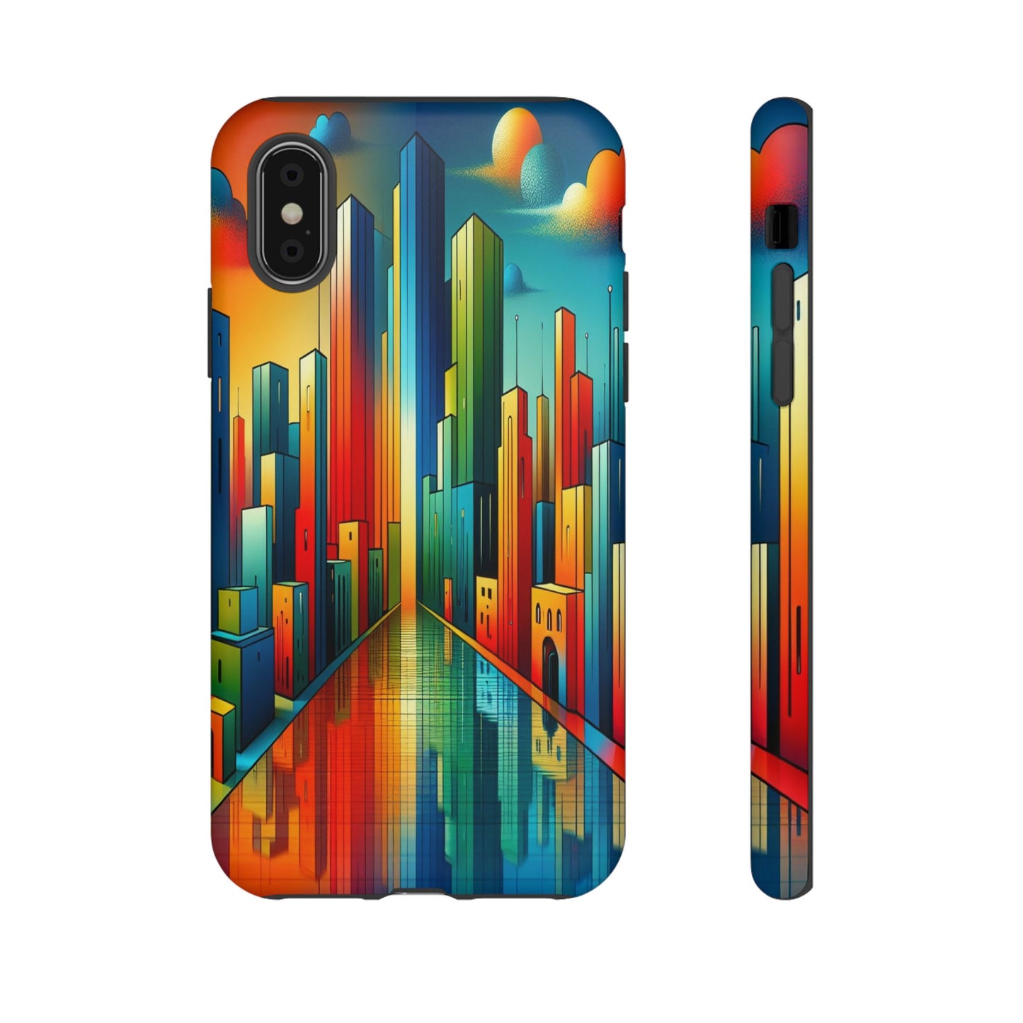 Custom ProtectiveCity ColorscapeIphone Case Compatible With Iphone 16 15 14 - Phone Cover