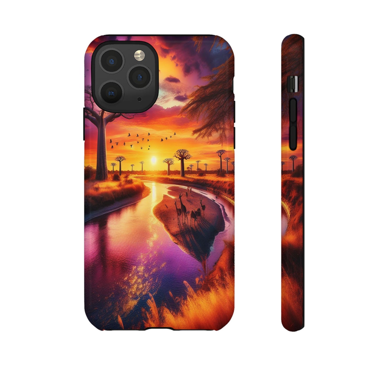 Journey Through Radiant Savannah - Phone Case
