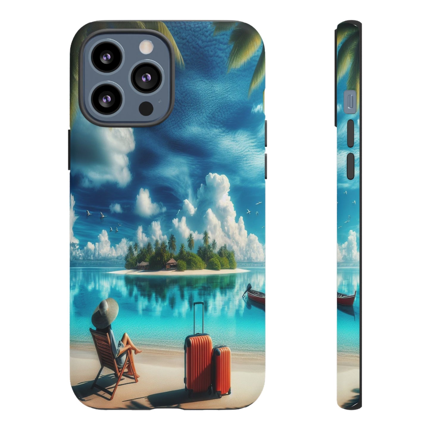 Custom ProtectiveIsland Escape in ParadiseIphone Case Compatible With Iphone 16 15 14 - Phone Cover