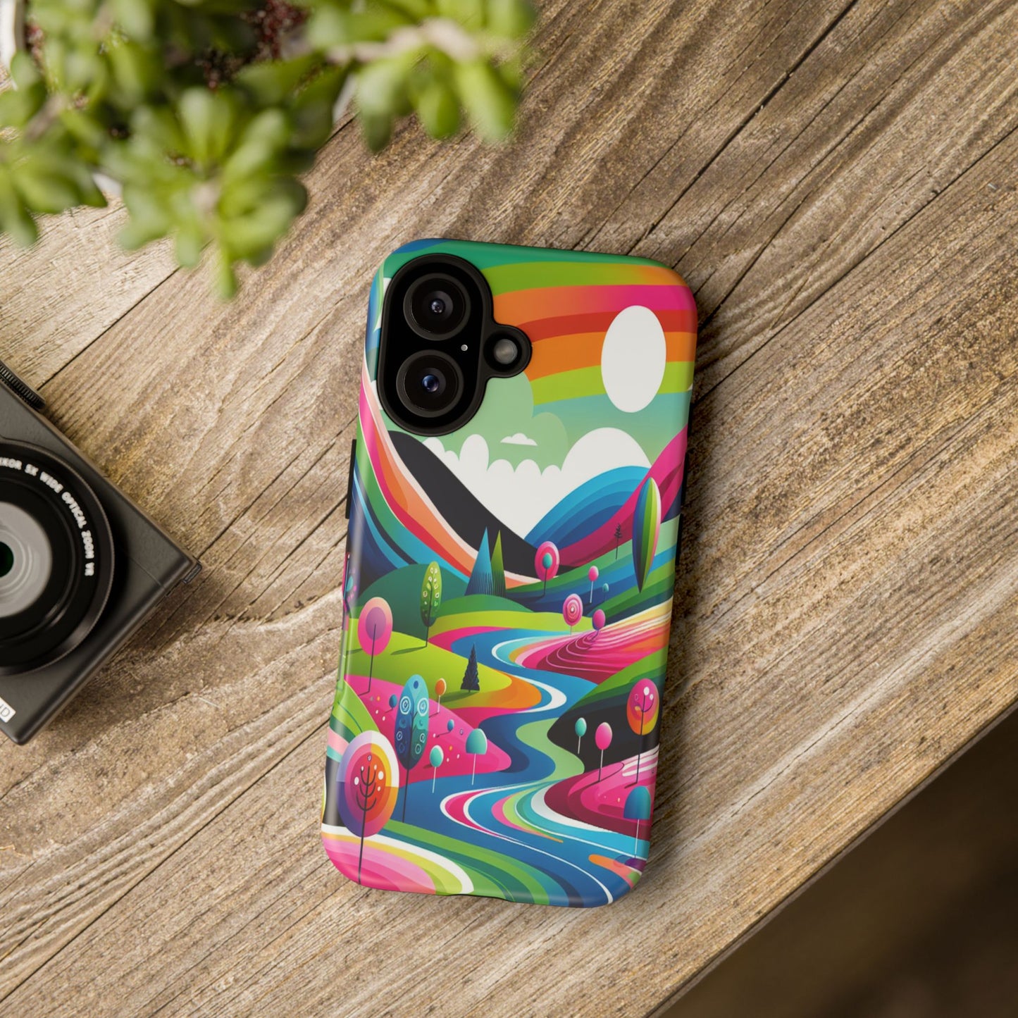 Colorful Landscape Journey - Phone Case