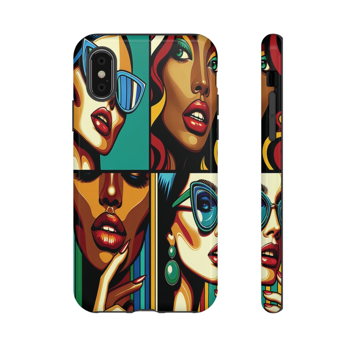 Protective Pop Art Expressions Iphone Case Compatible With Iphone 16 15 14 - Iphone Cover