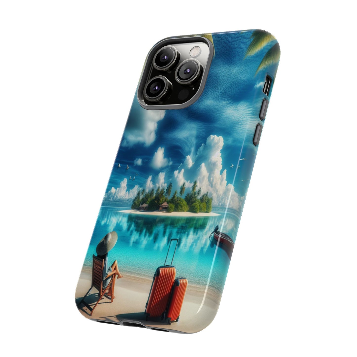Custom ProtectiveIsland Escape in ParadiseIphone Case Compatible With Iphone 16 15 14 - Phone Cover