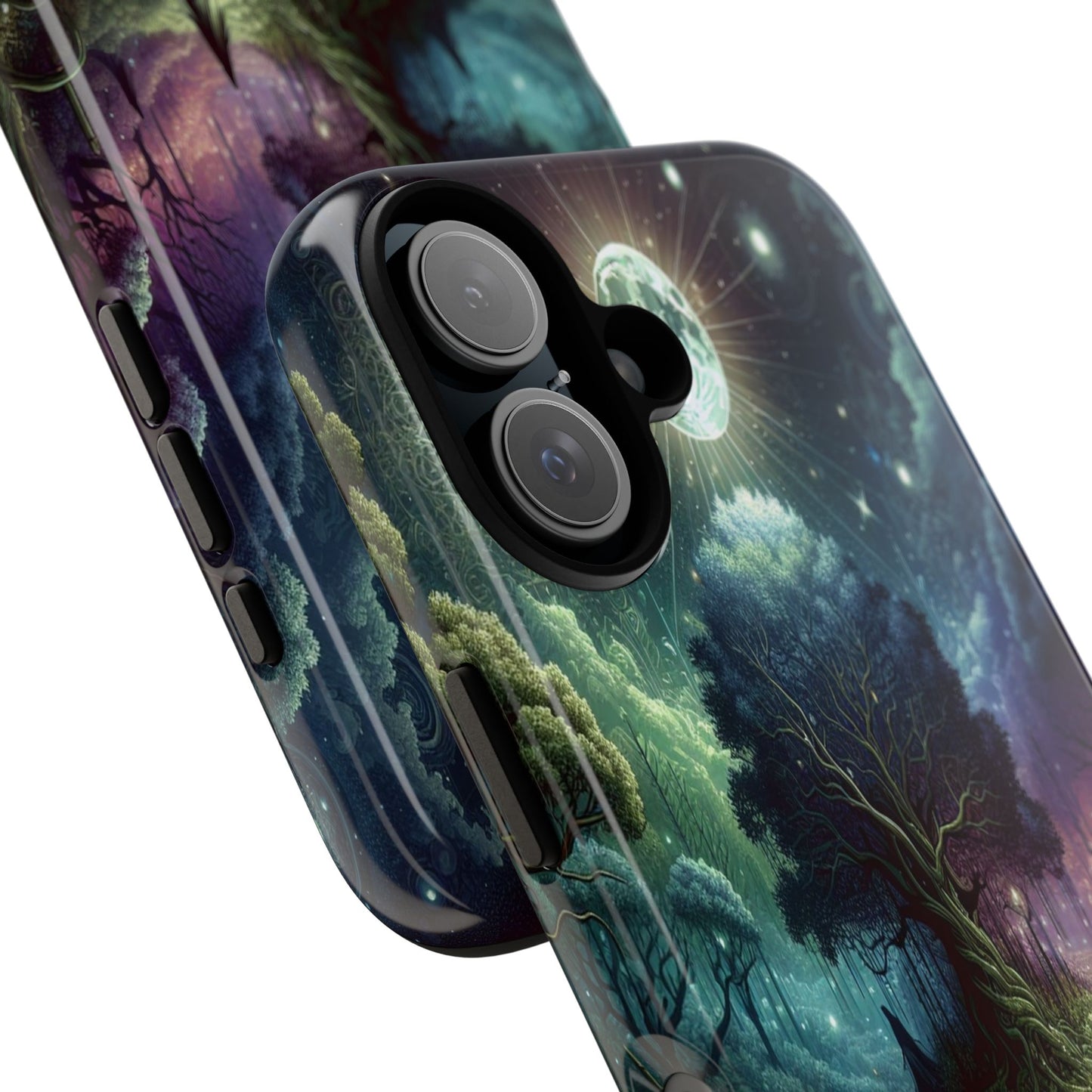 Luminous Forest Nightscape - Phone Case