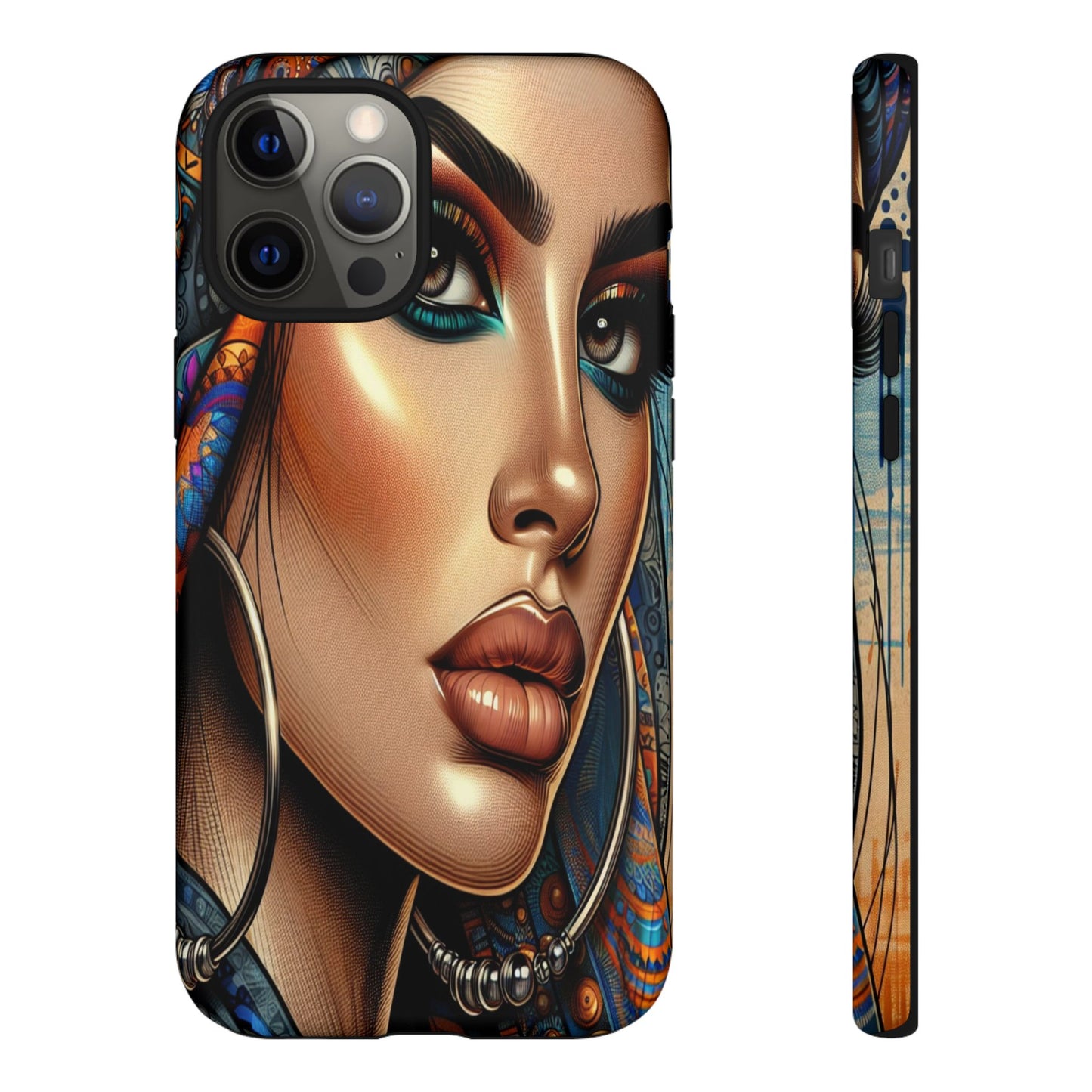 Protective Mystical Portrait in Patterns Iphone Case Compatible With Iphone 16 15 14 - Phone Cover