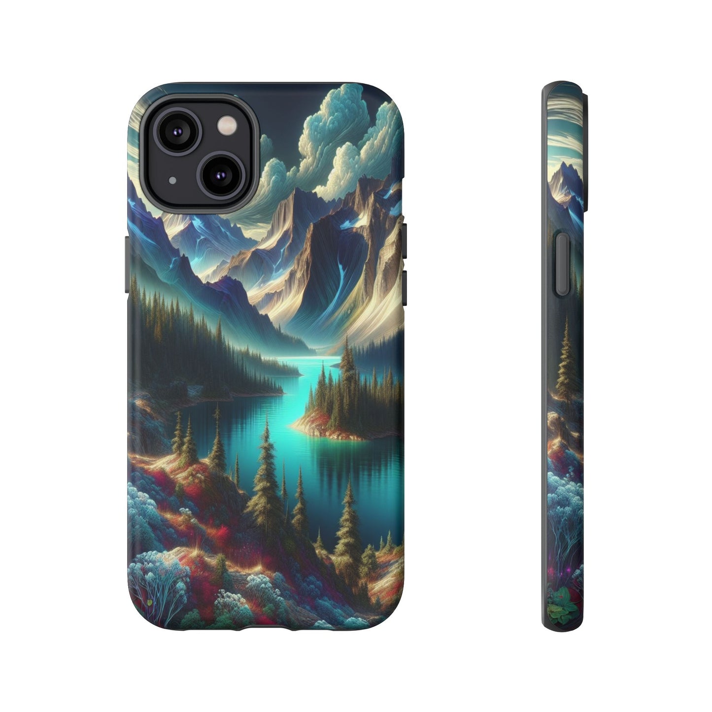 Custom ProtectiveMajestic Peaks and Tranquil WatersIphone Case Compatible With Iphone 16 15 14 - Phone Cover