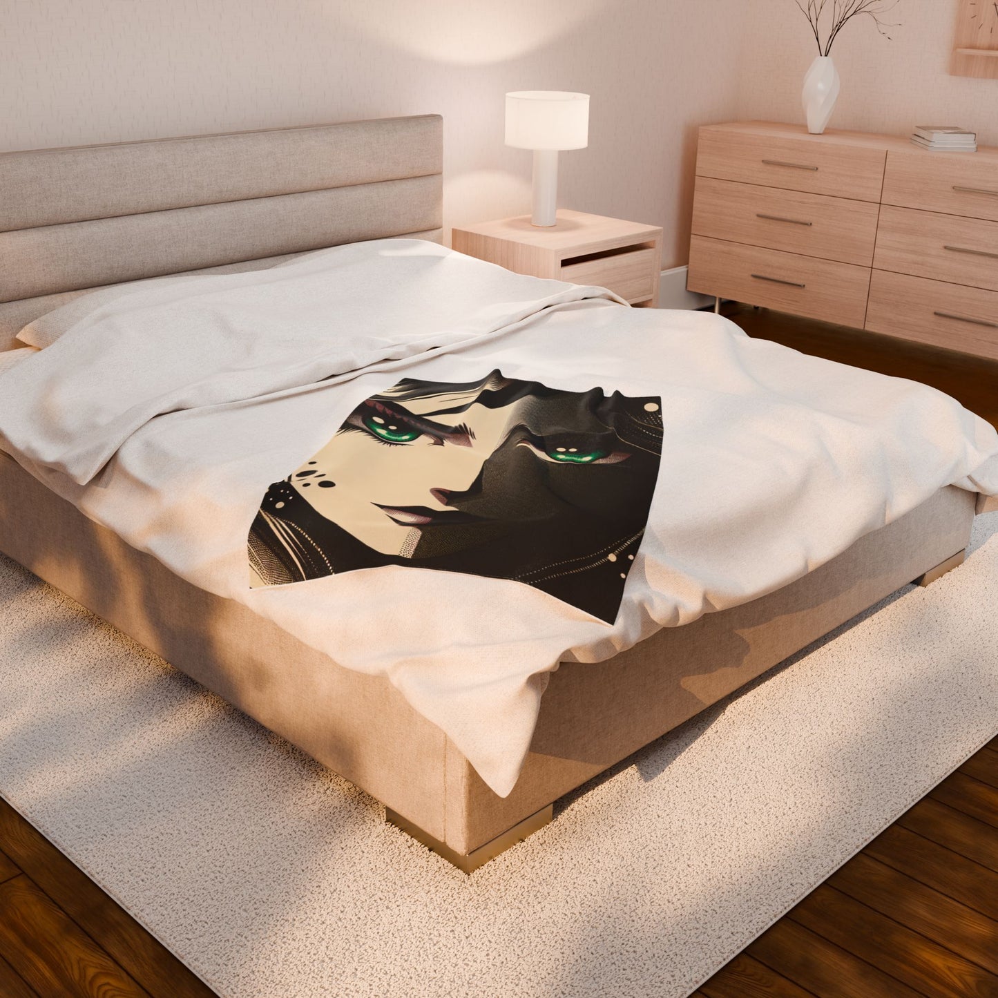 Mystique in Contrast - Plush Blanket