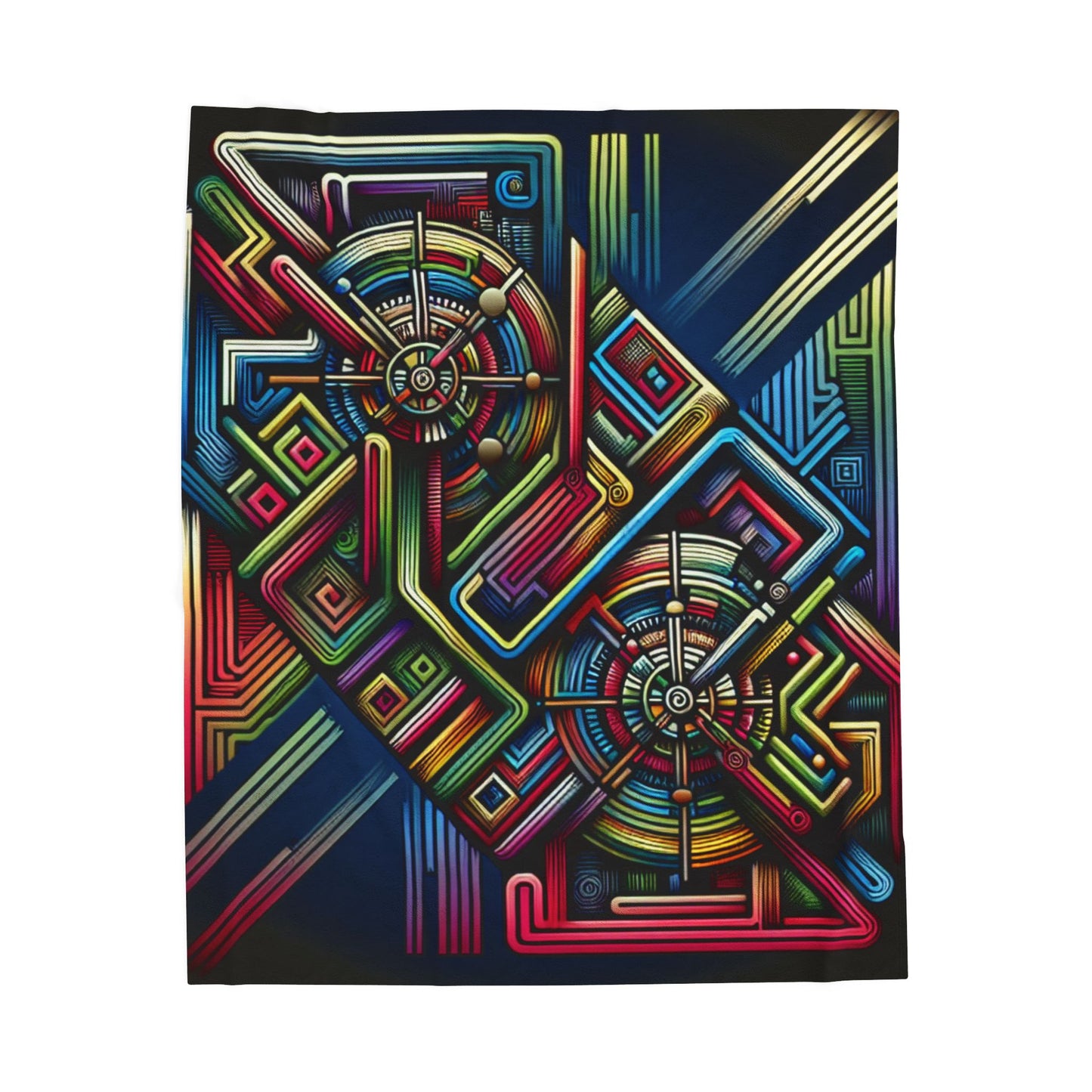 Chromatic Labyrinth - Plush Blanket