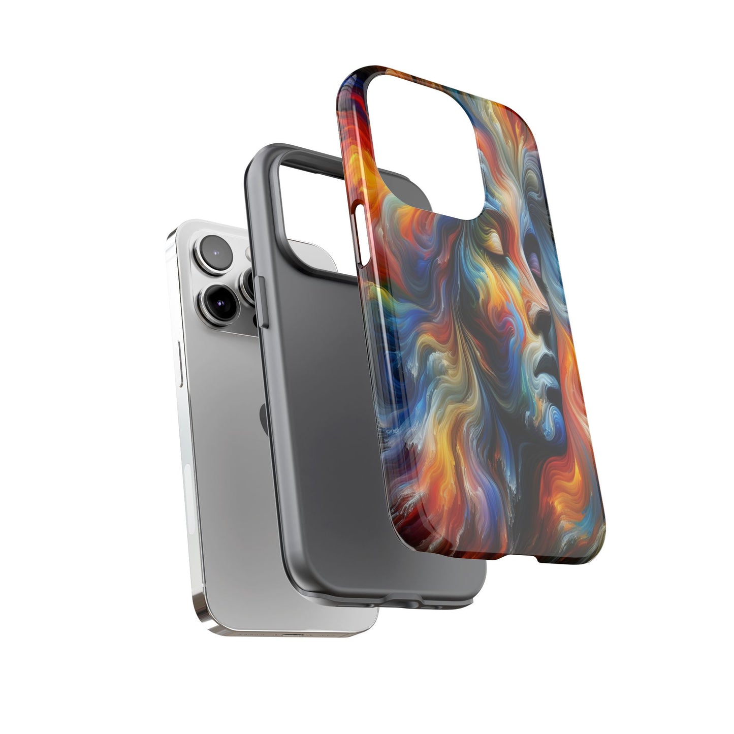 Custom Protective Whirlwind of Colors Iphone Case Compatible With Iphone 16 15 14 - Phone Cover