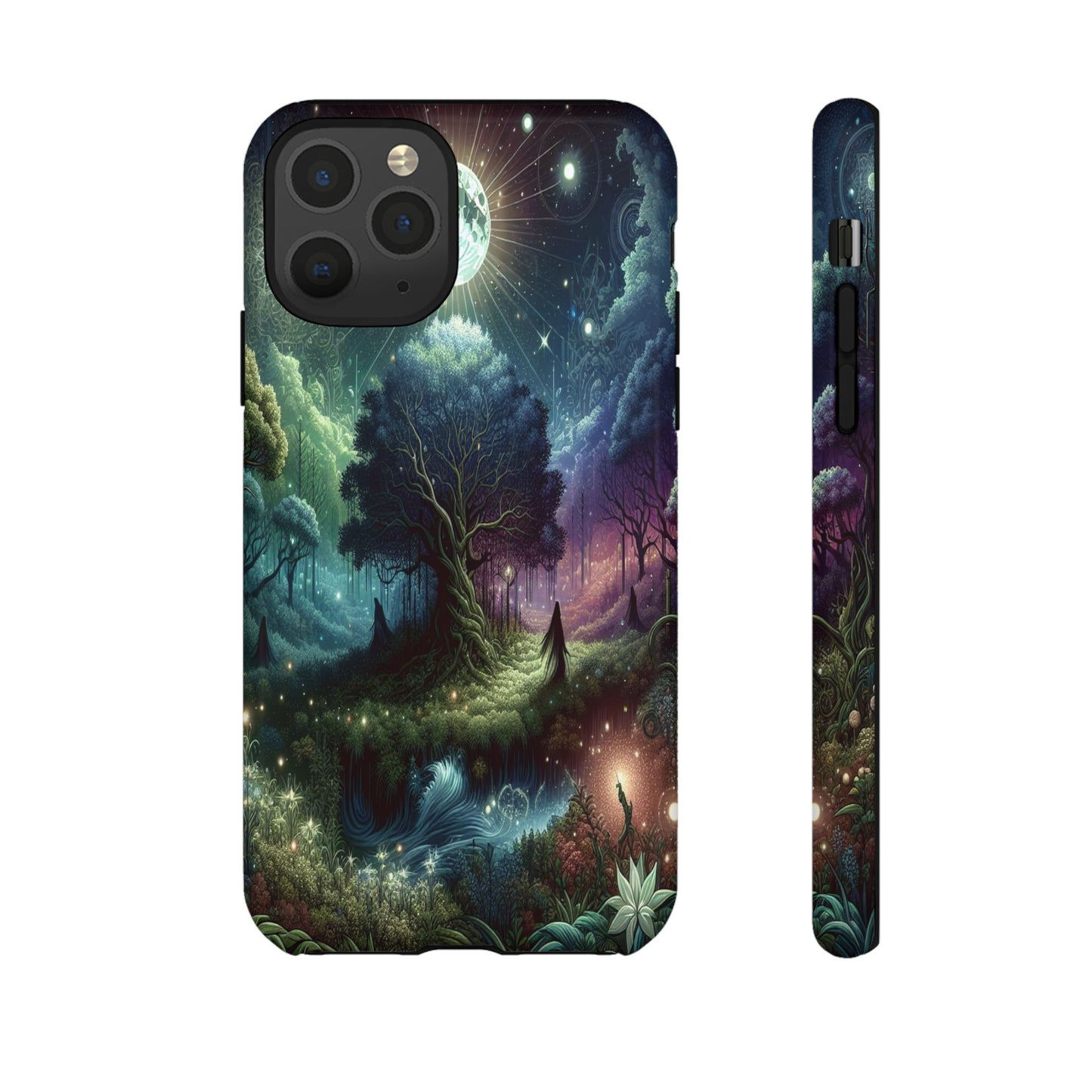 Luminous Forest Nightscape - Phone Case