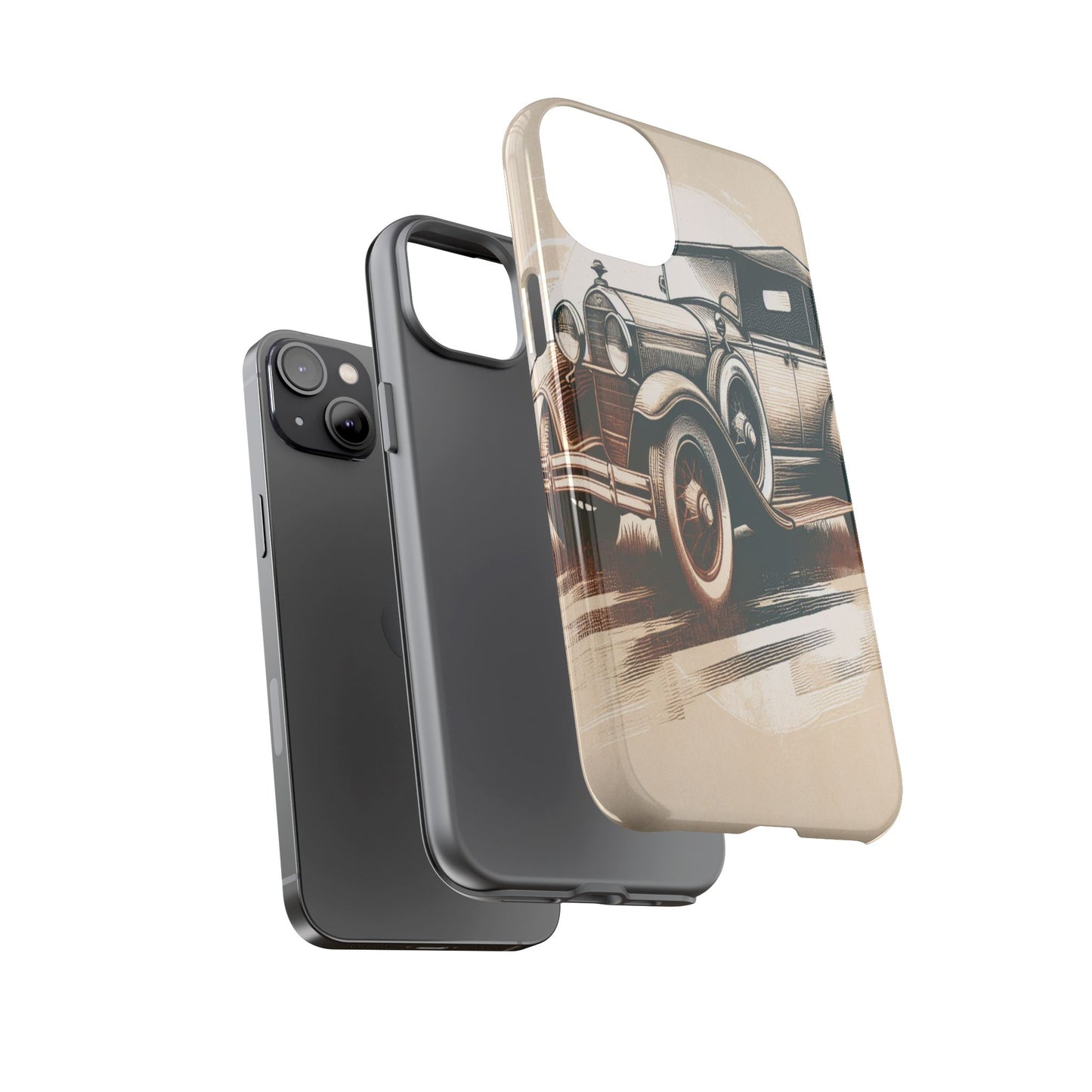 Vintage Wheels in Motion - Phone Case