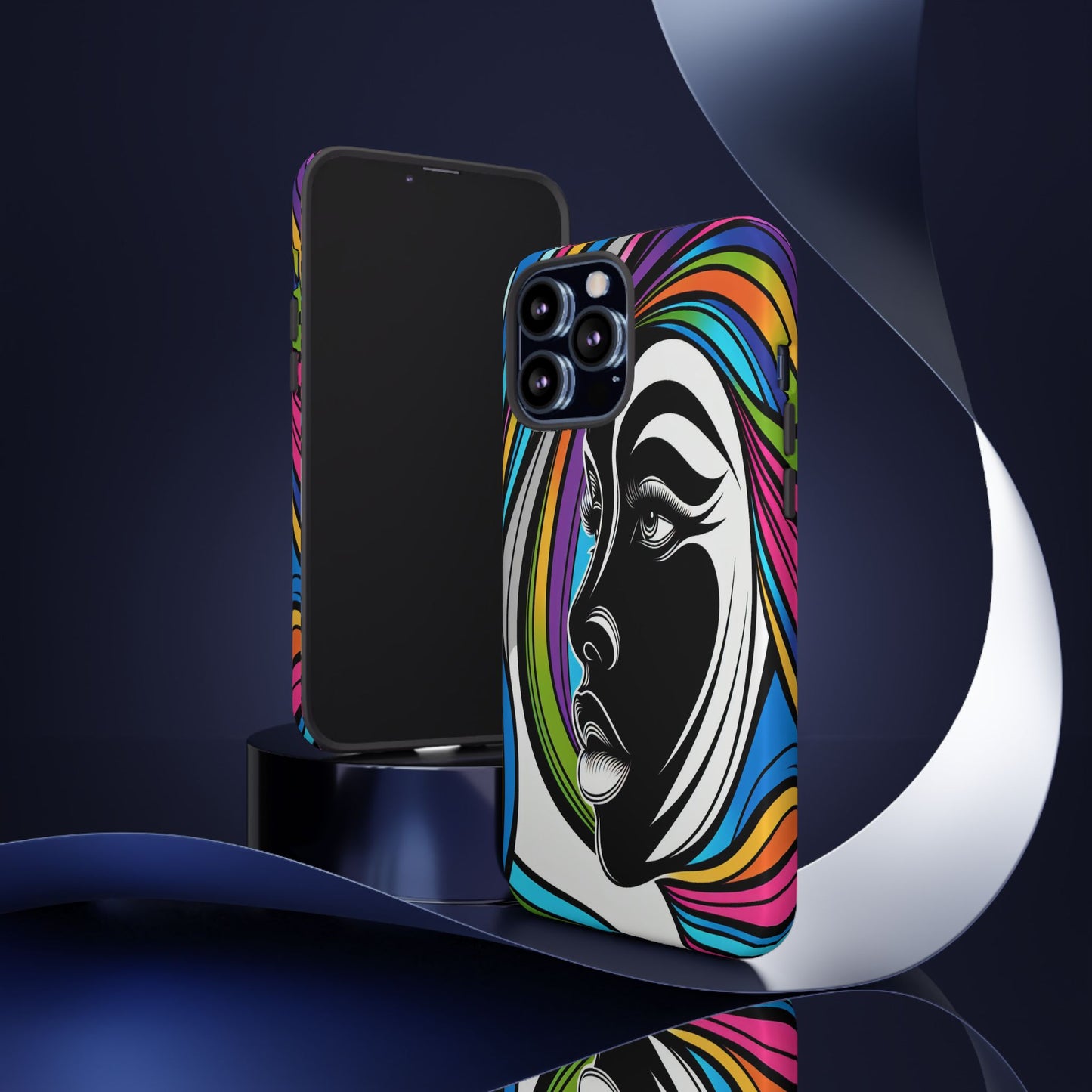 Colorful Portrait Fusion - Phone Case