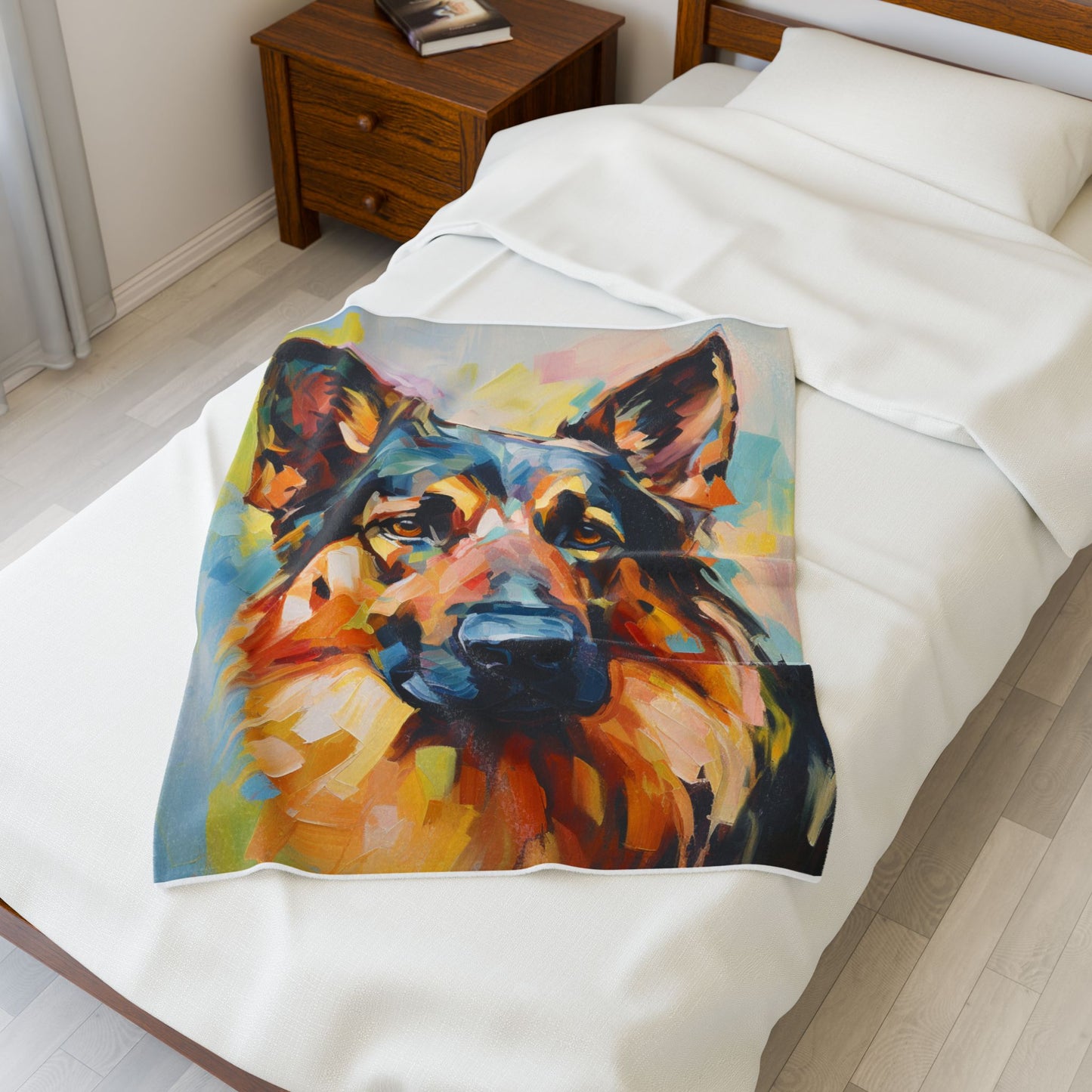 Canine Brushstrokes- Plush Blanket
