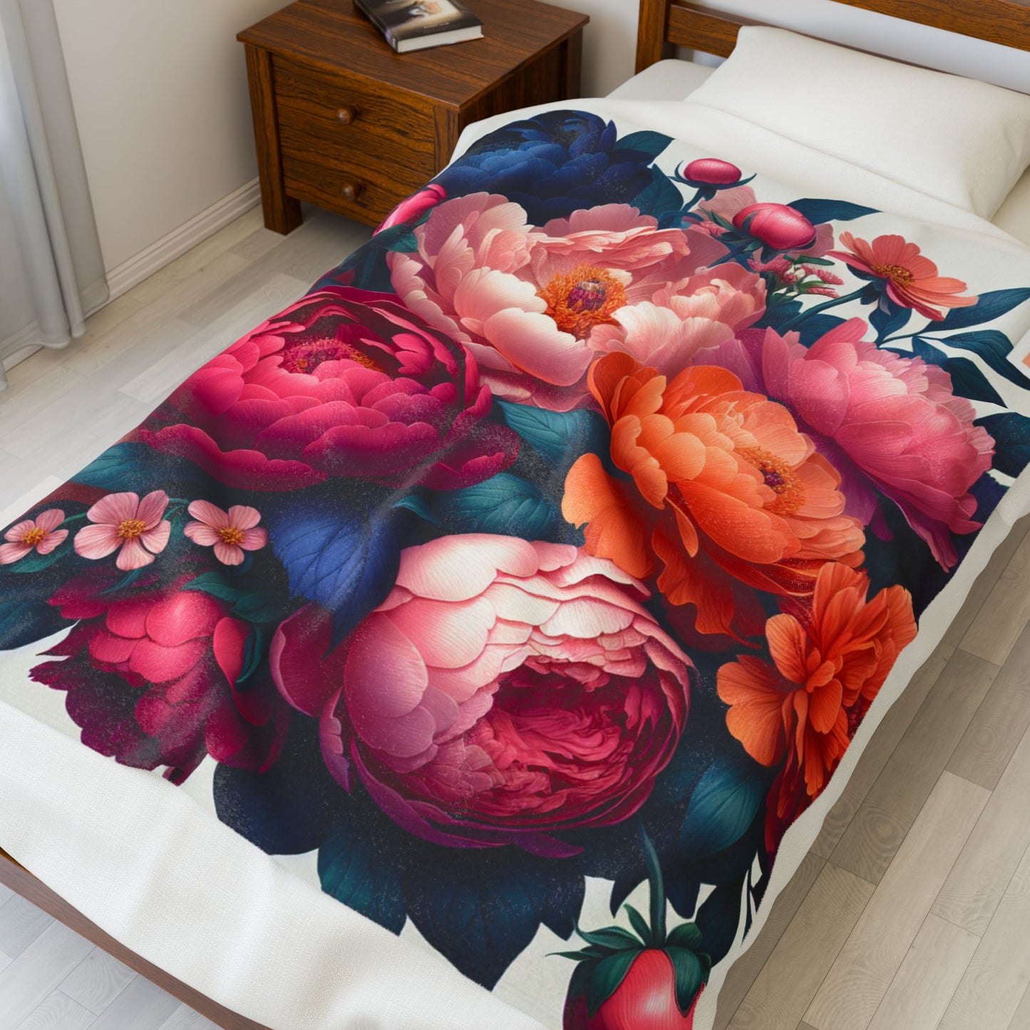 Bountiful Blossoms - Plush Blanket