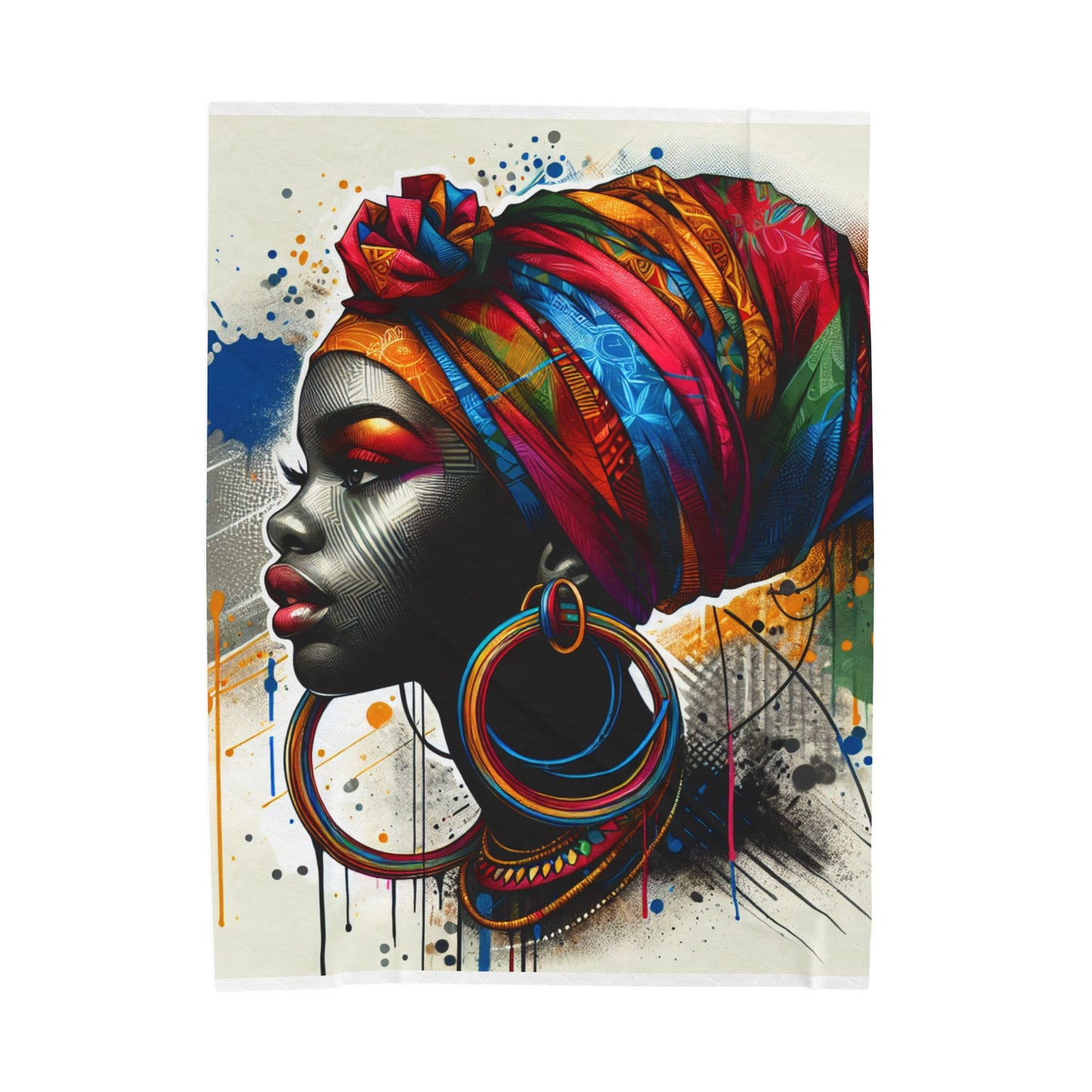 Melanin Patterns of Identity - Plush Blanket