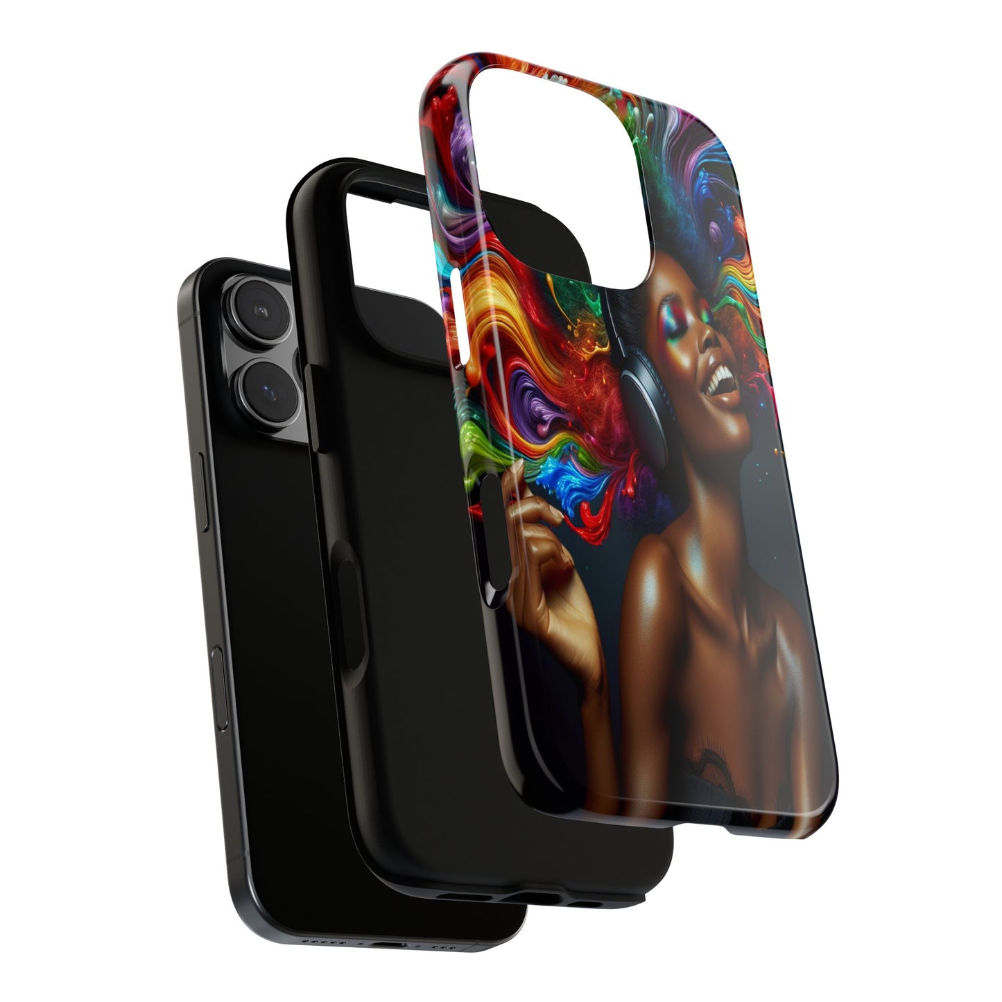 Protective Colorful Rhythms Iphone Case Compatible With Iphone 16 15 14 - Phone Cover