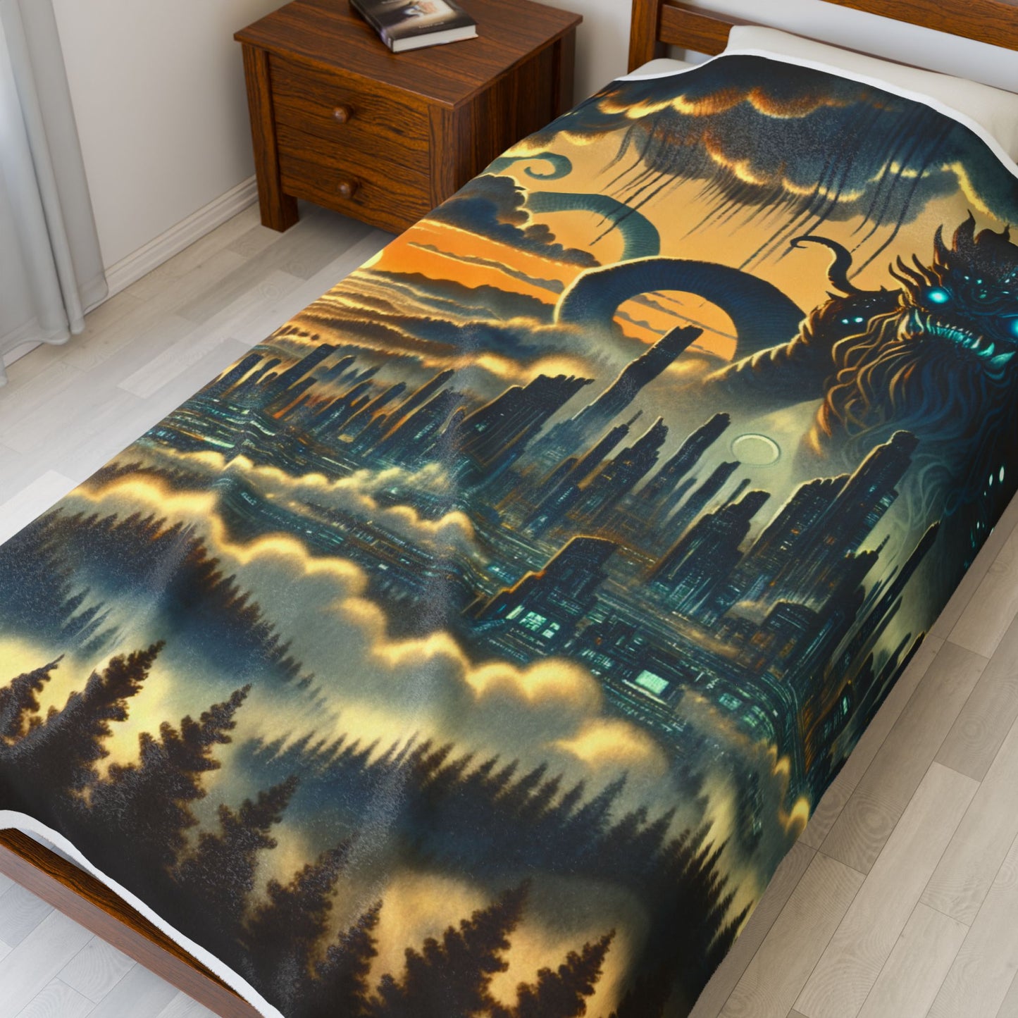 Majestic Beast at Dawn - Plush Blanket