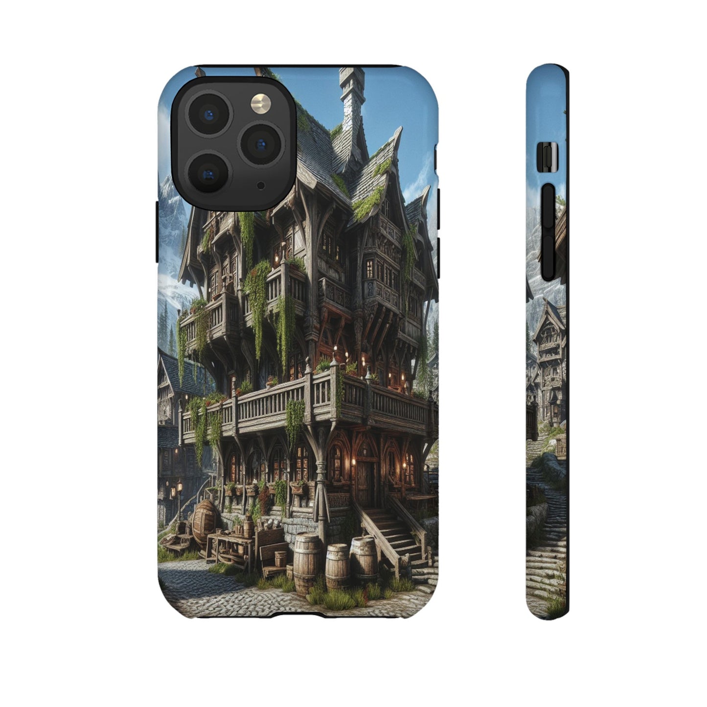 Custom ProtectiveMountain Village RetreatIphone Case Compatible With Iphone 16 15 14 - Phone Cover