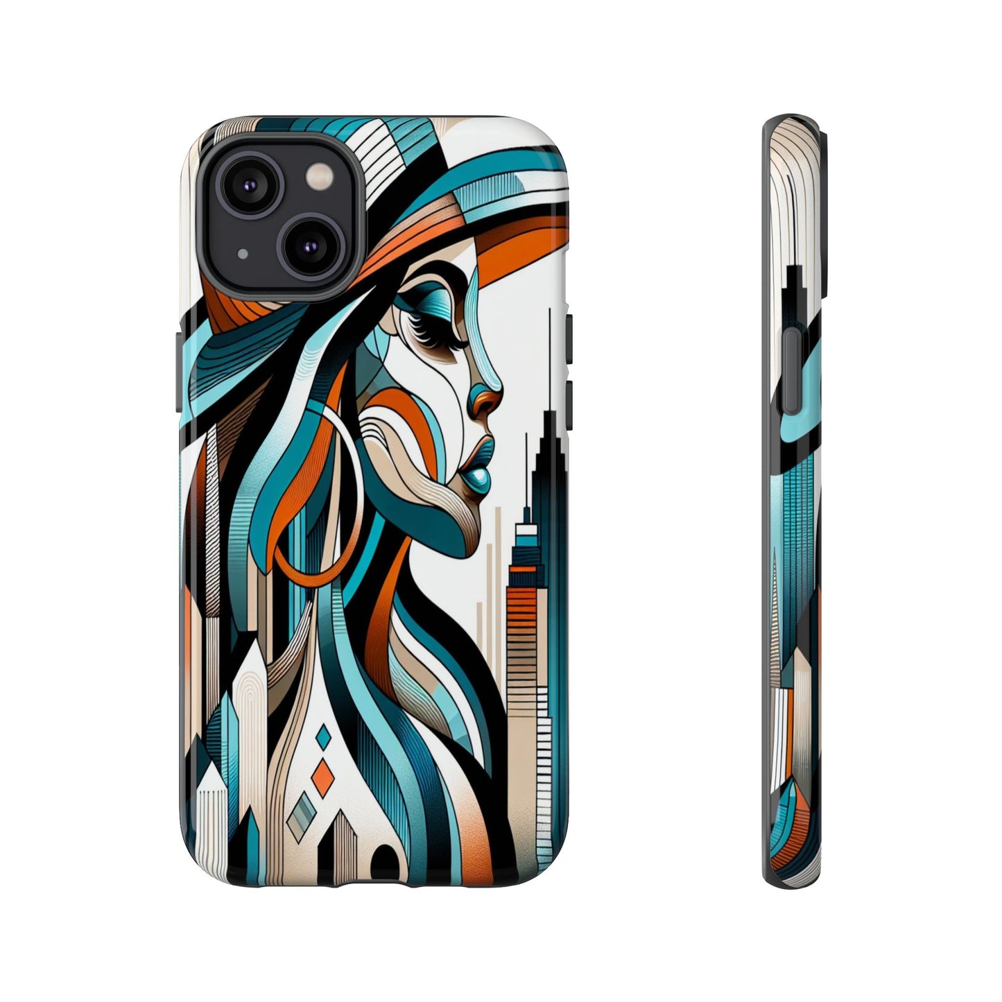 Custom ProtectiveCity Muse in Abstract LinesIphone Case Compatible With Iphone 16 15 14 - Phone Cover