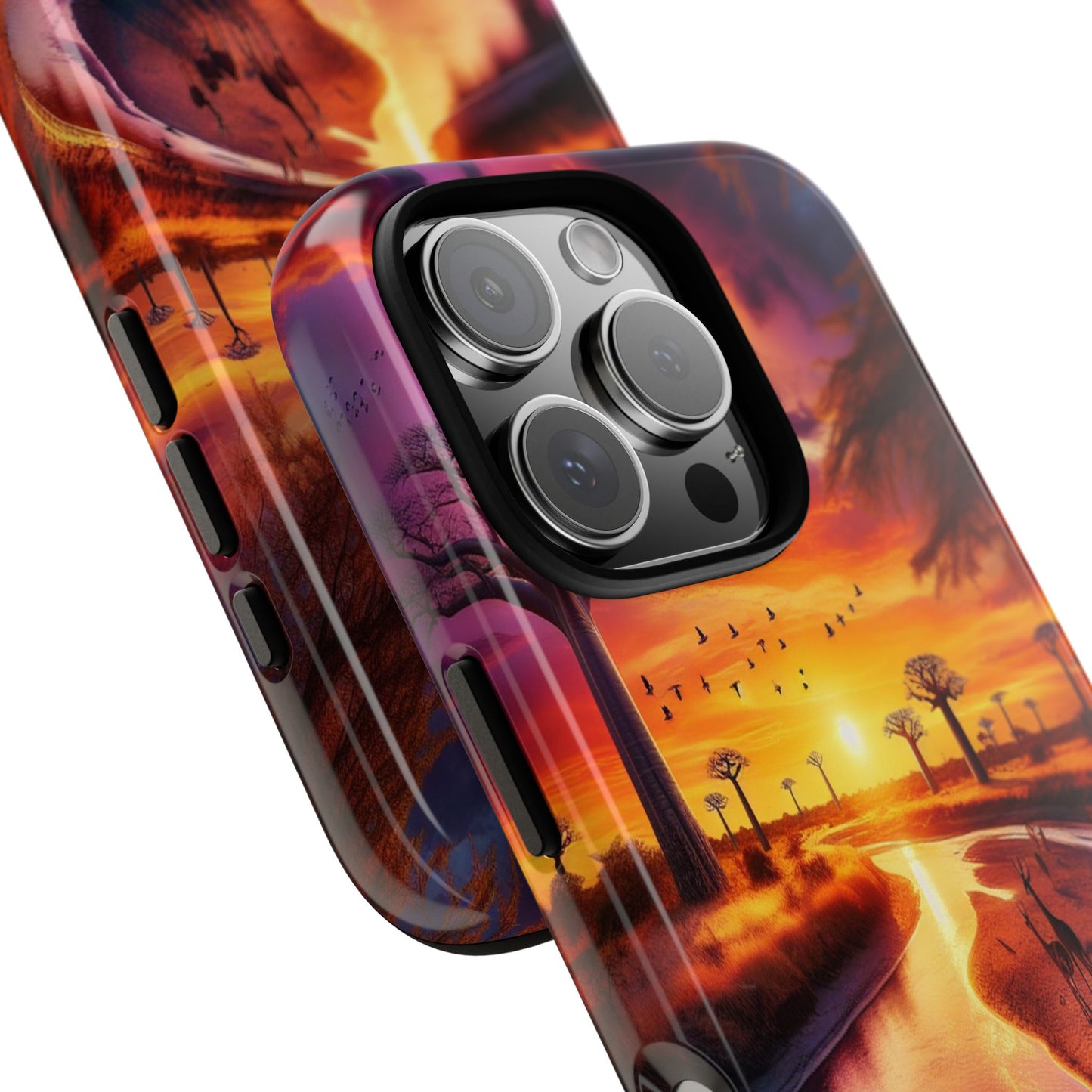 Journey Through Radiant Savannah - Phone Case