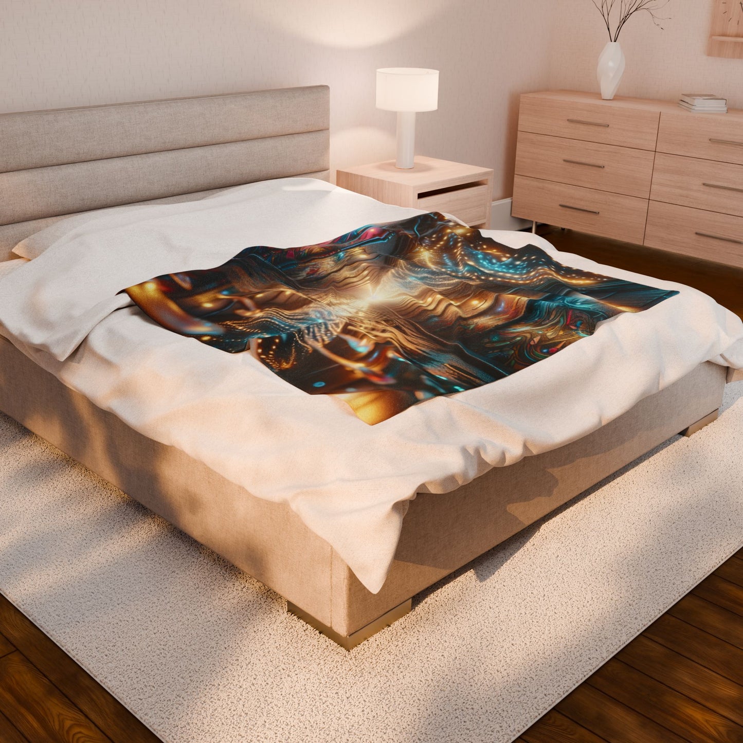 Lantern-Lit Passage - Plush Blanket