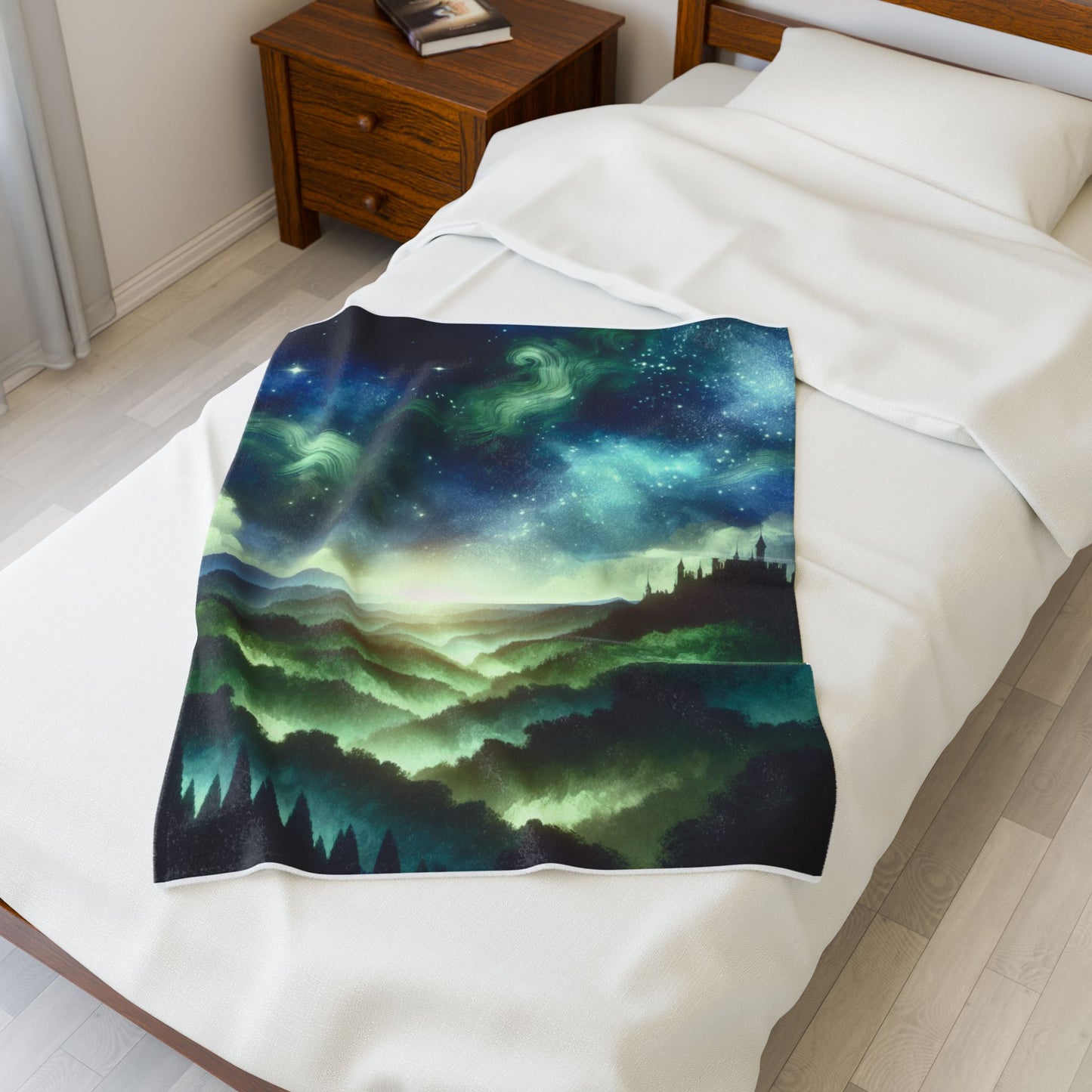 Mystic Castle Vista - Plush Blanket