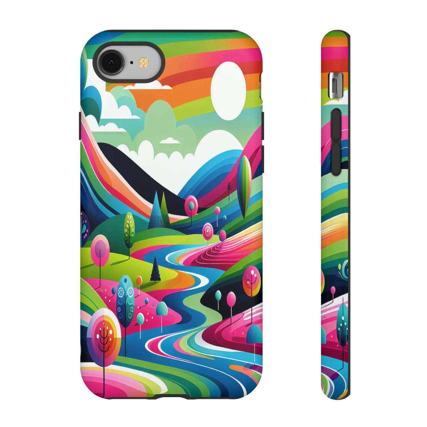 Colorful Landscape Journey - Phone Case