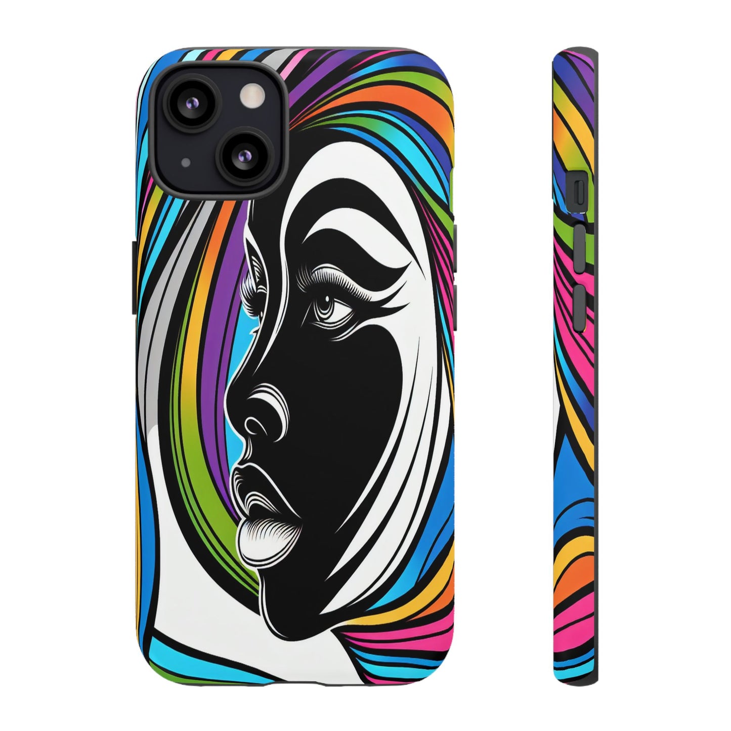 Colorful Portrait Fusion - Phone Case