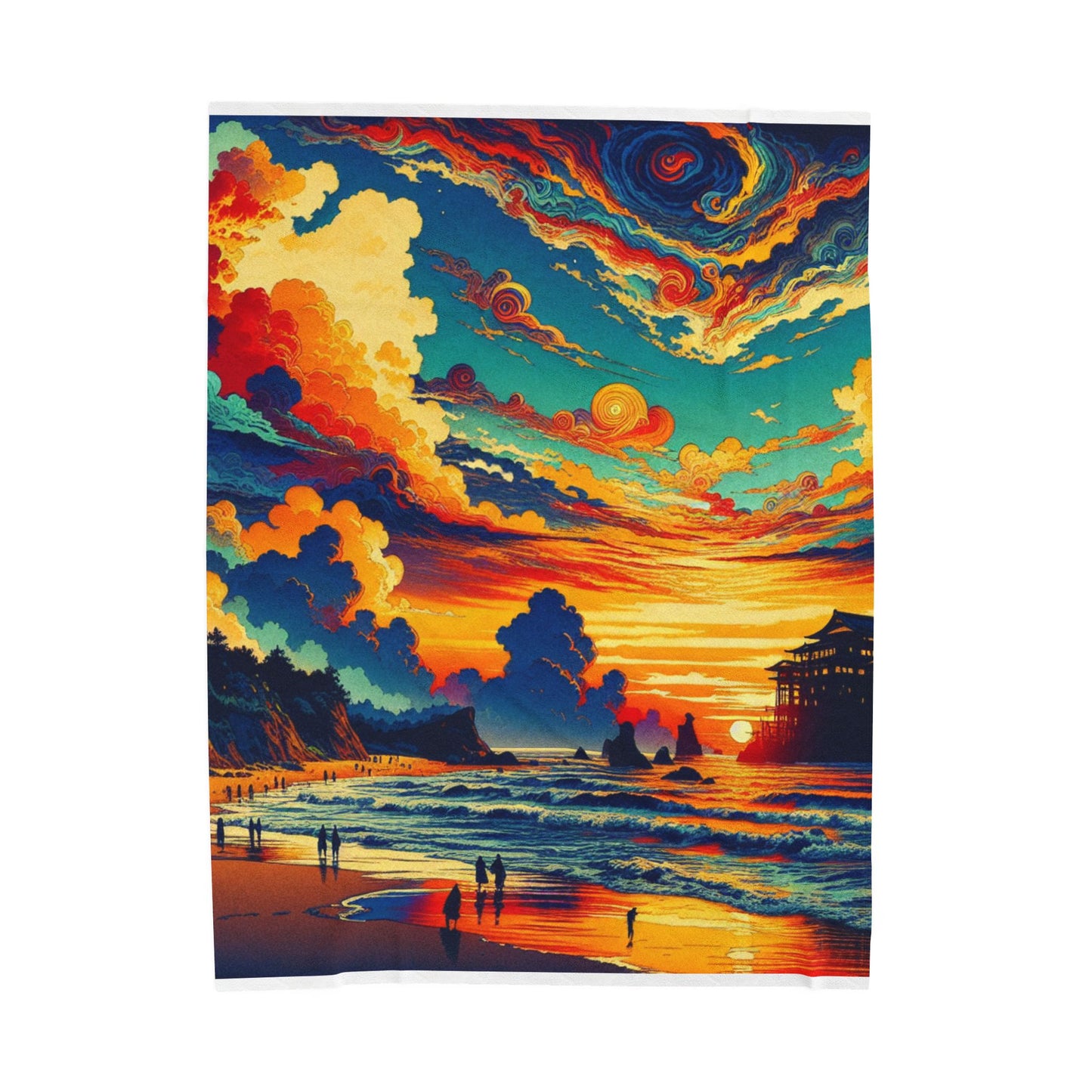 Radiant Harbor Retreat - Plush Blanket