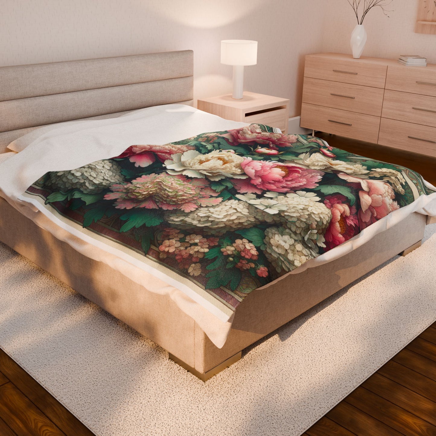 Botanical Opulence- Plush Blanket