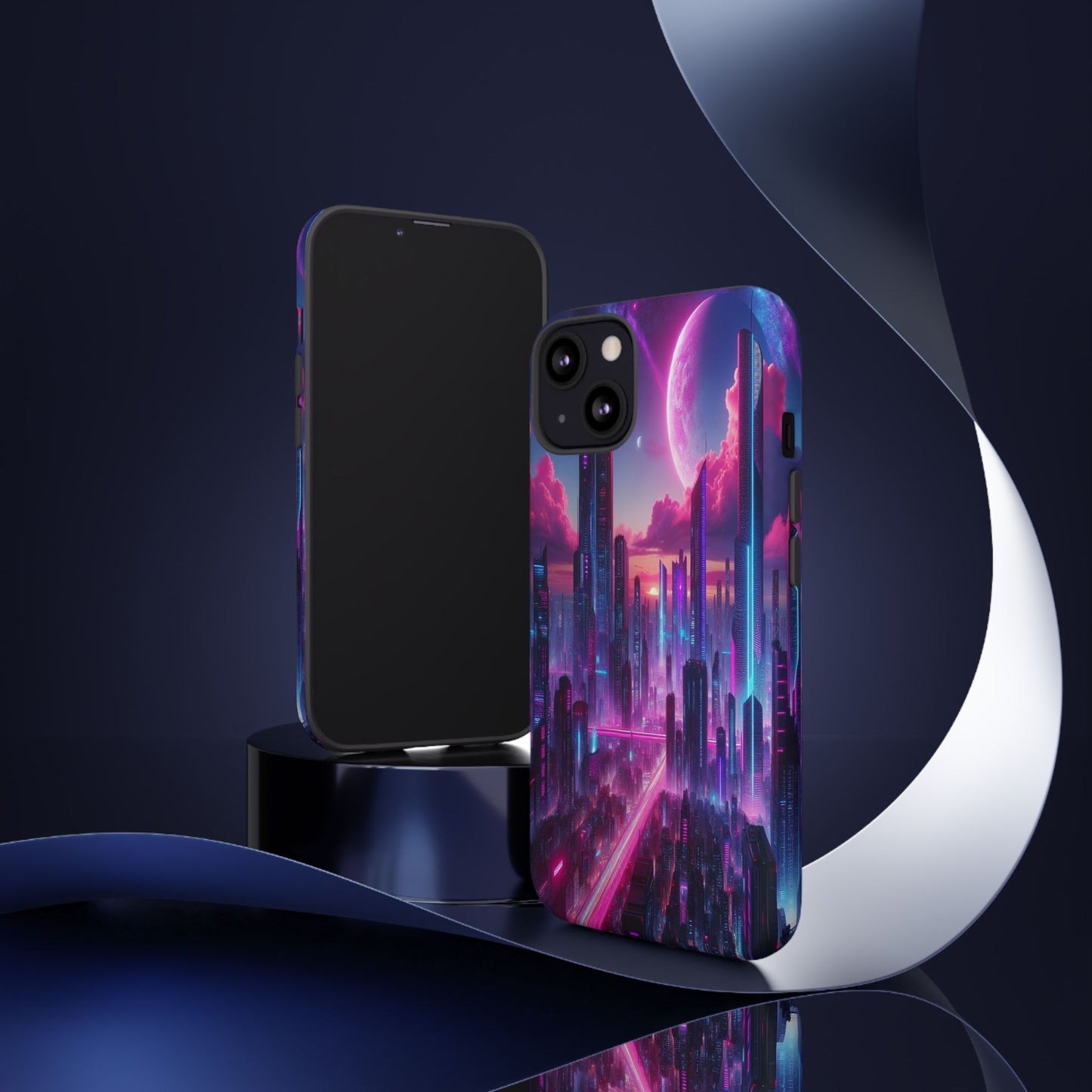 Futuristic Skyline Fantasy - Phone Case