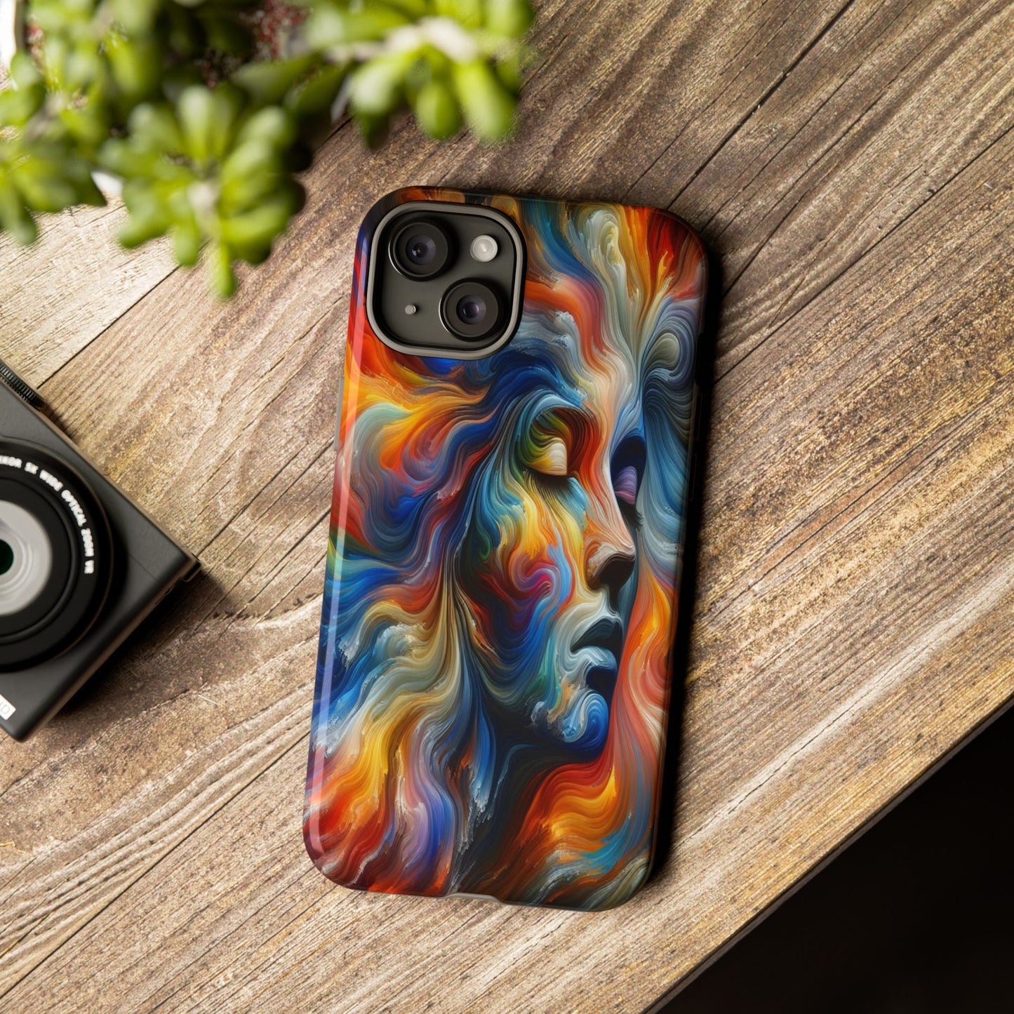 Custom Protective Whirlwind of Colors Iphone Case Compatible With Iphone 16 15 14 - Phone Cover