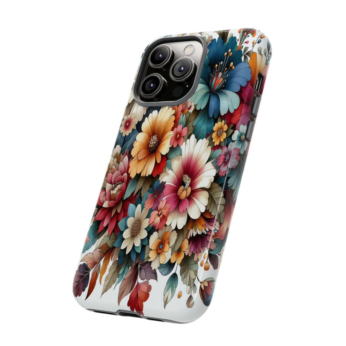 Floral Celebration in Colorful Hues - Phone Case