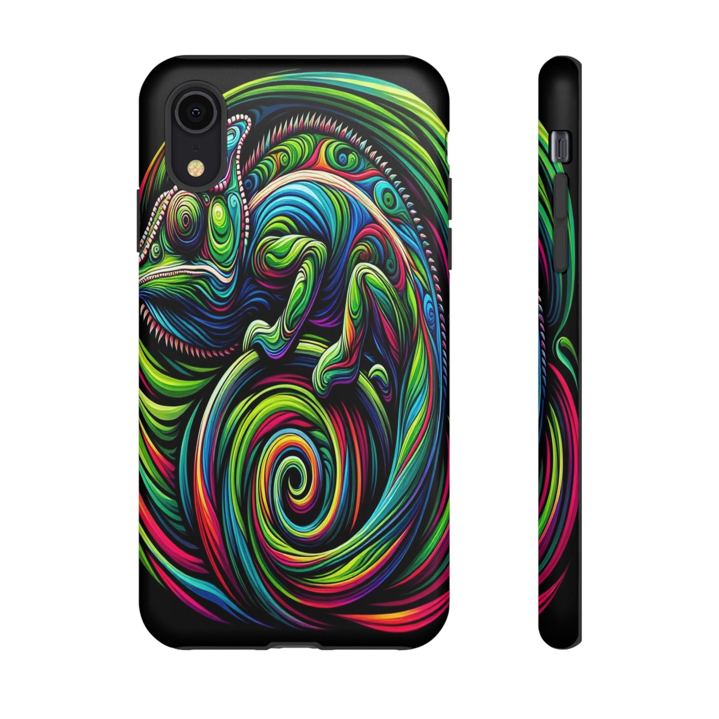 Chameleon in a Kaleidoscope Maze - Phone Case