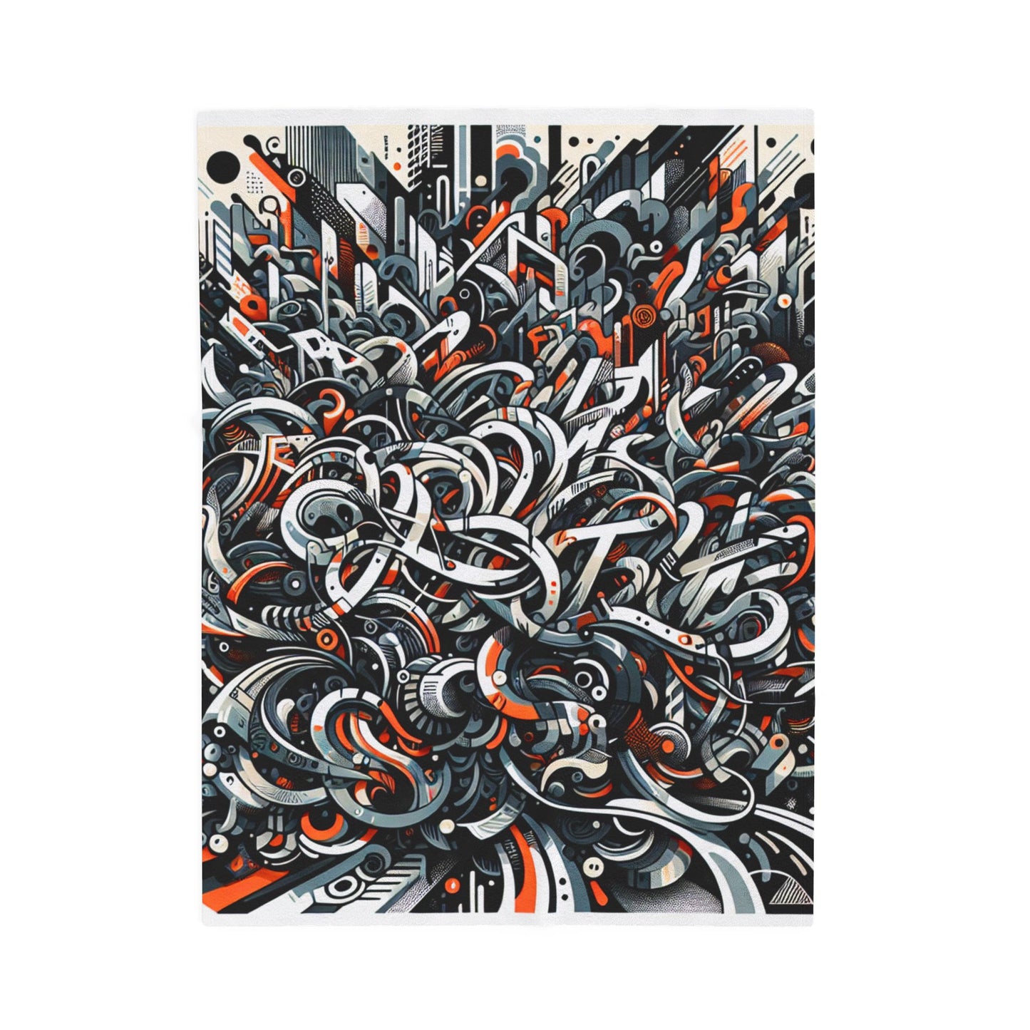 Intricate Maze Unfolds - Plush Blanket